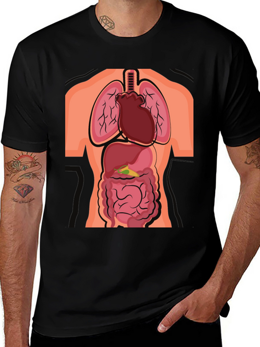 Anatomy T-Shirt - Human Organs Graphic Tee
