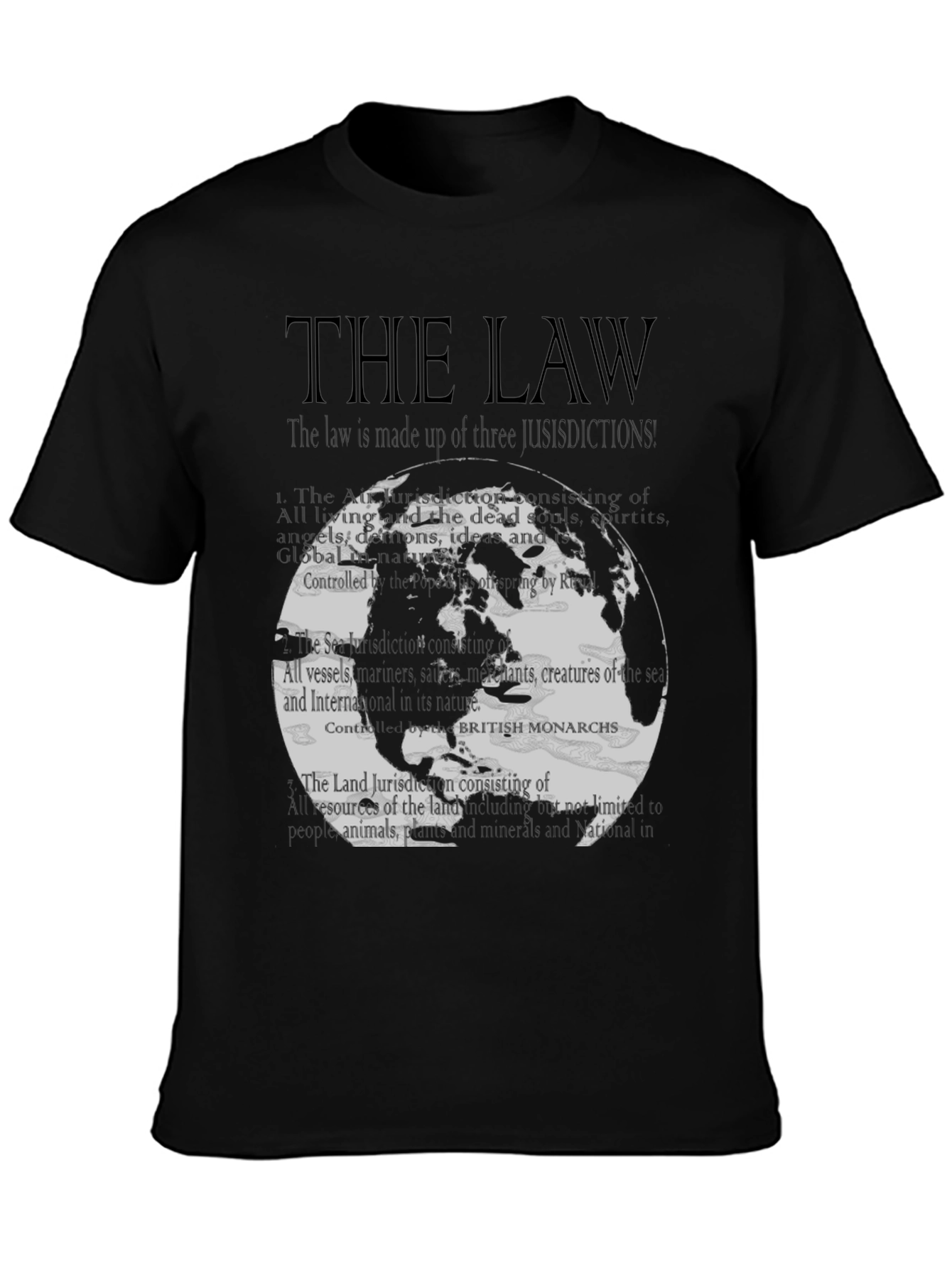 The Law T-Shirt - Global Jurisdiction Design