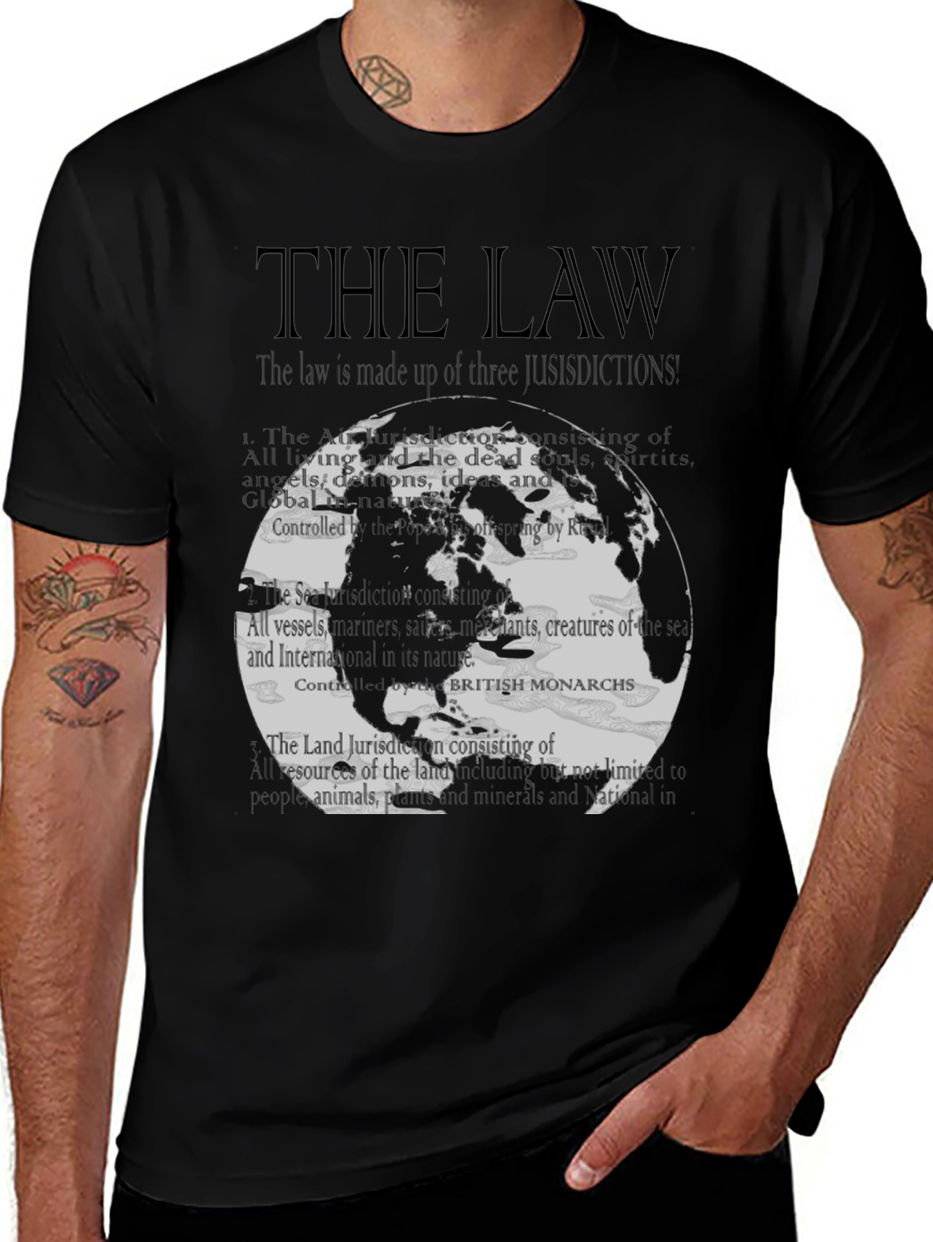 The Law T-Shirt - Global Jurisdiction Design