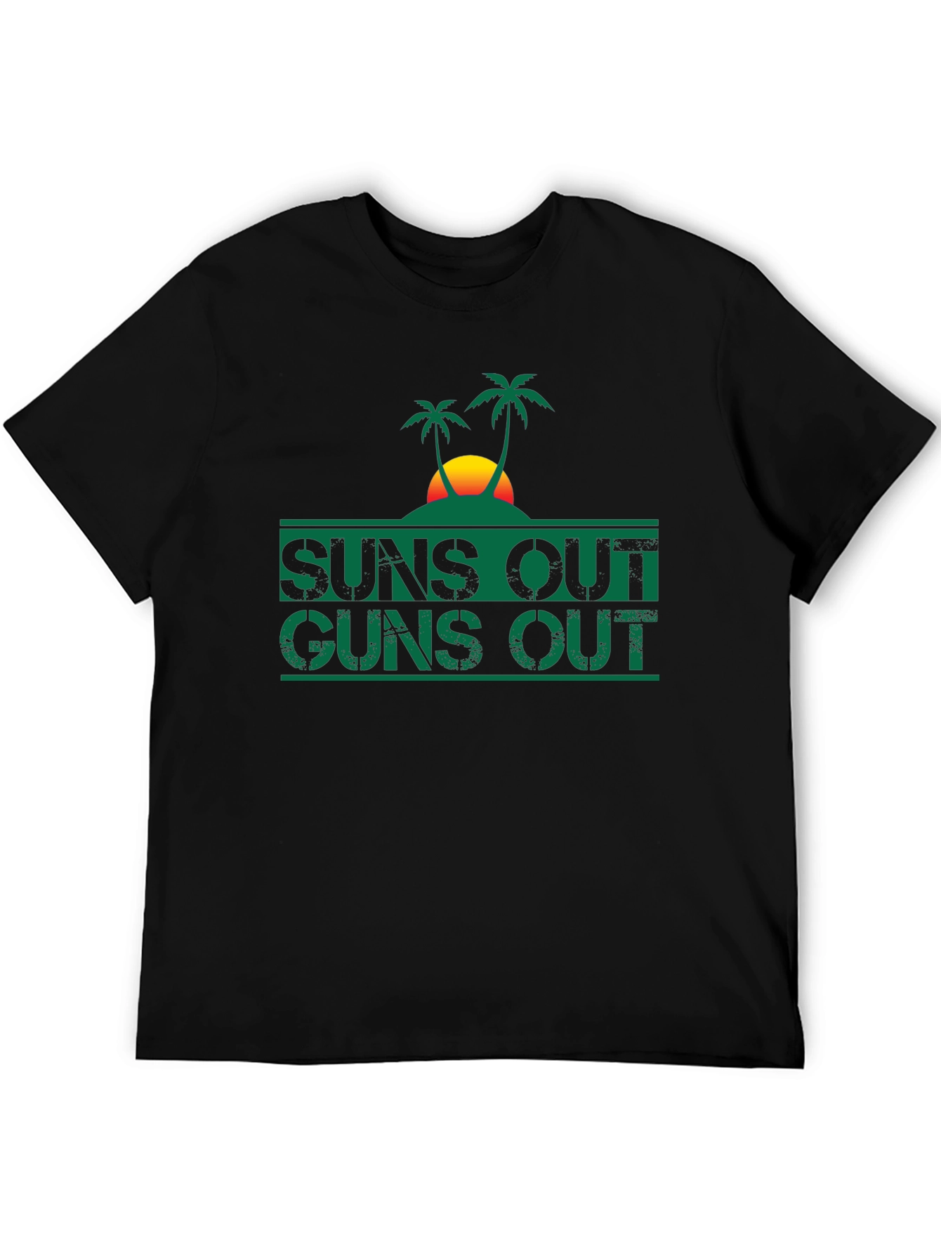 Suns Out Guns Out Graphic Tee - Black