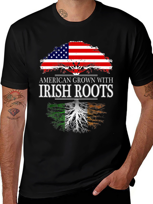 American Grown with Irish Roots Graphic Tee