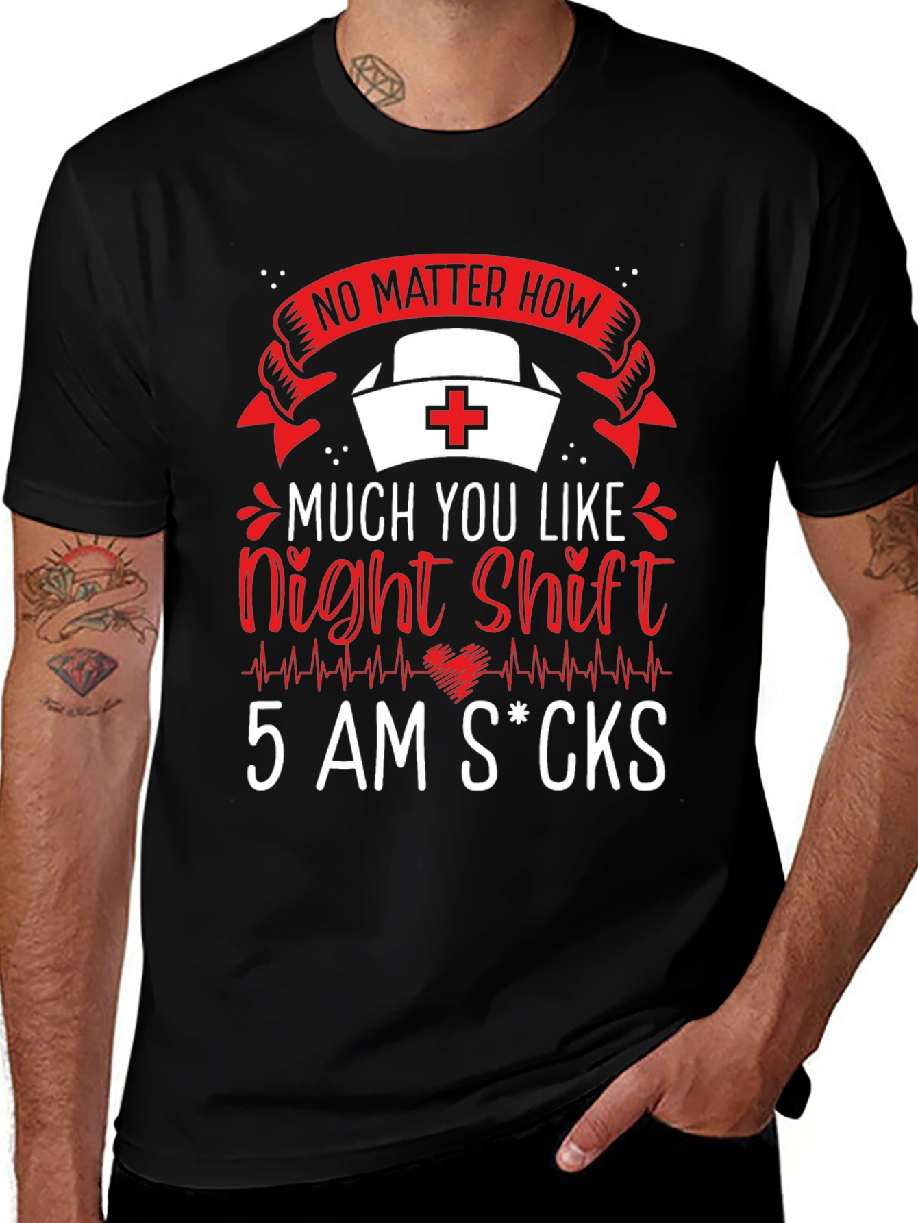 Night Shift Nurse Funny T-Shirt