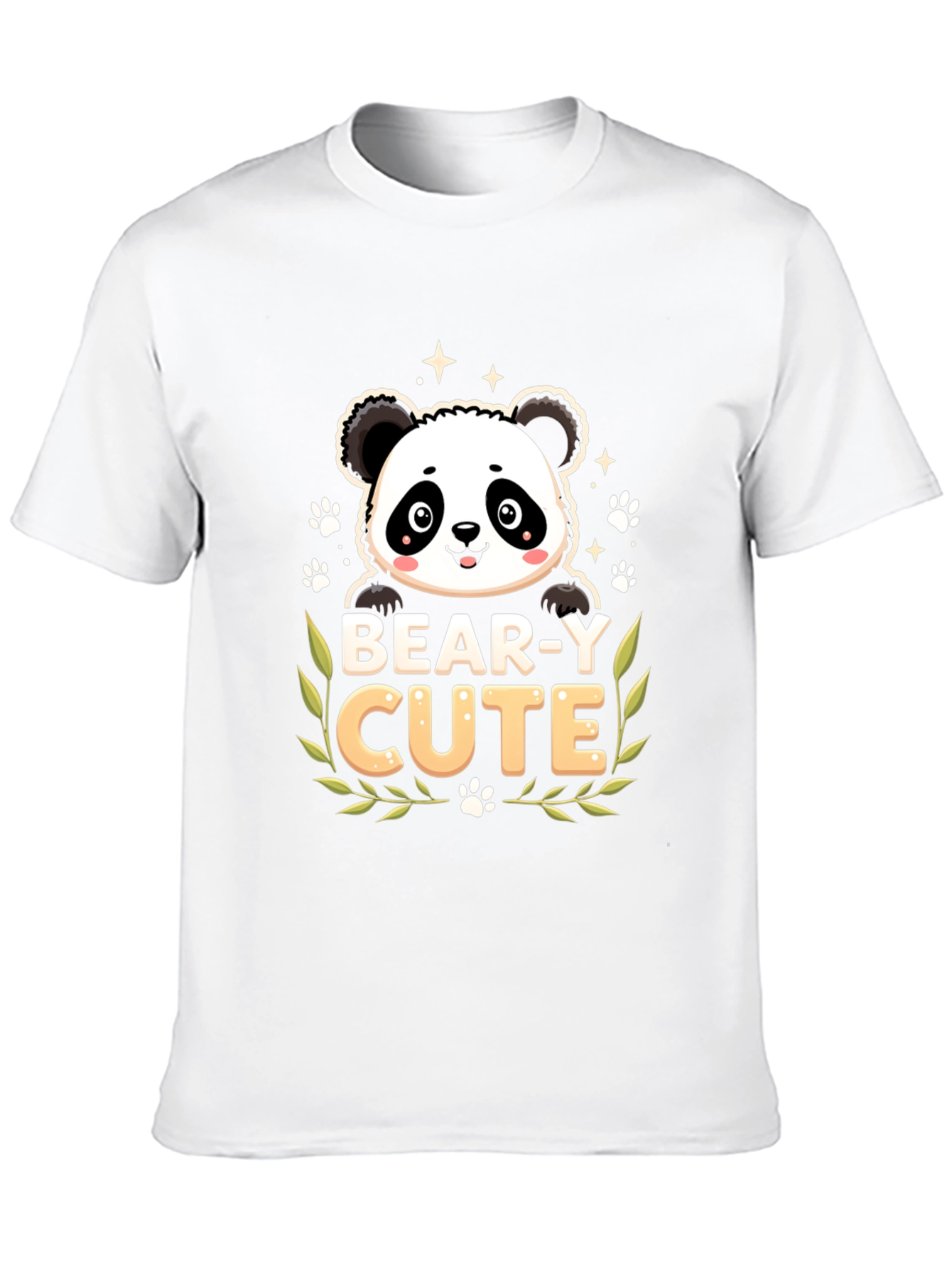 Bear-y Cute Panda Graphic T-Shirt