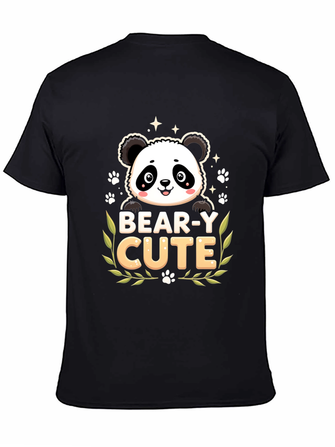 Bear-y Cute Panda Graphic T-Shirt