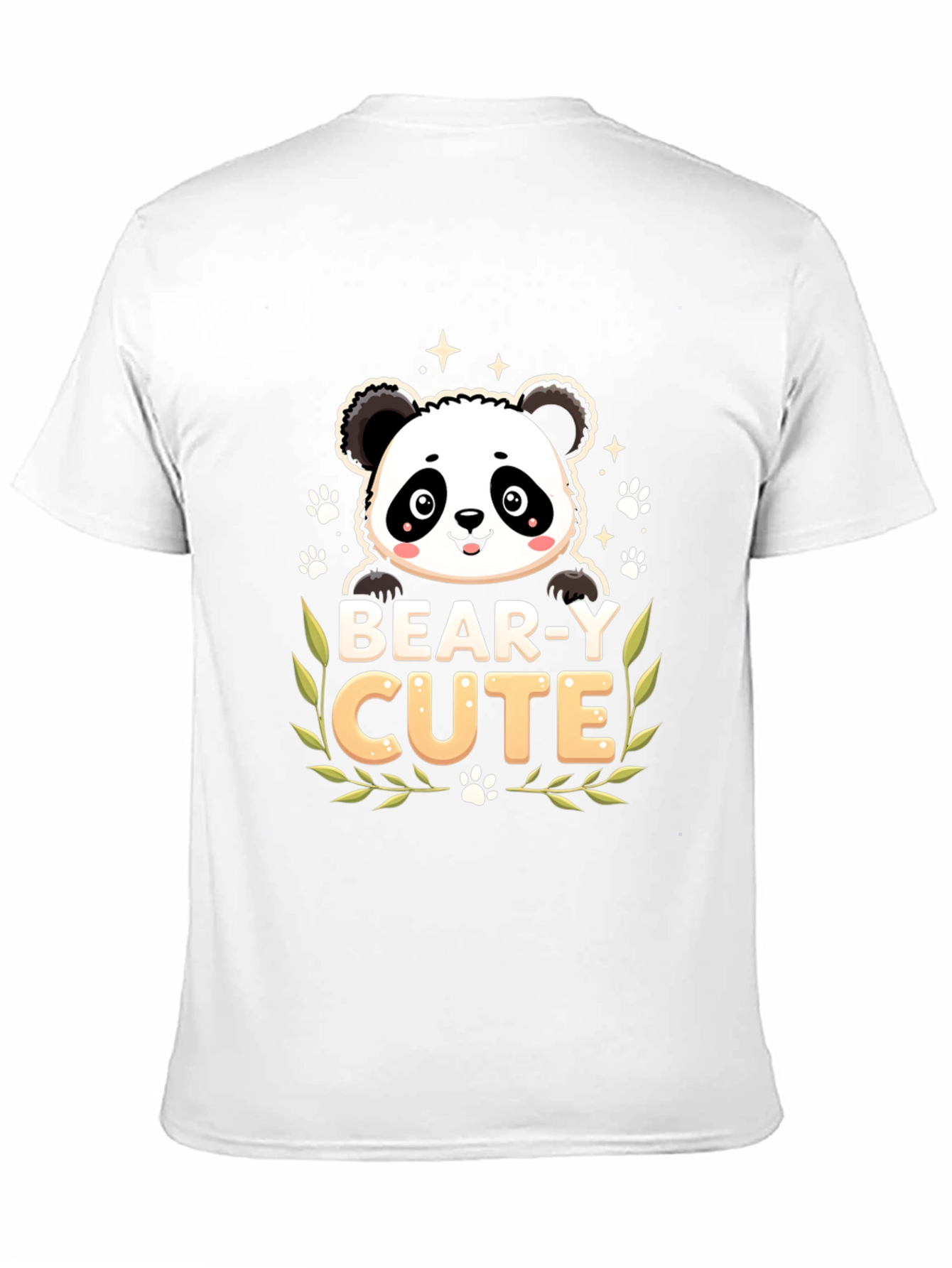 Bear-y Cute Panda Graphic T-Shirt