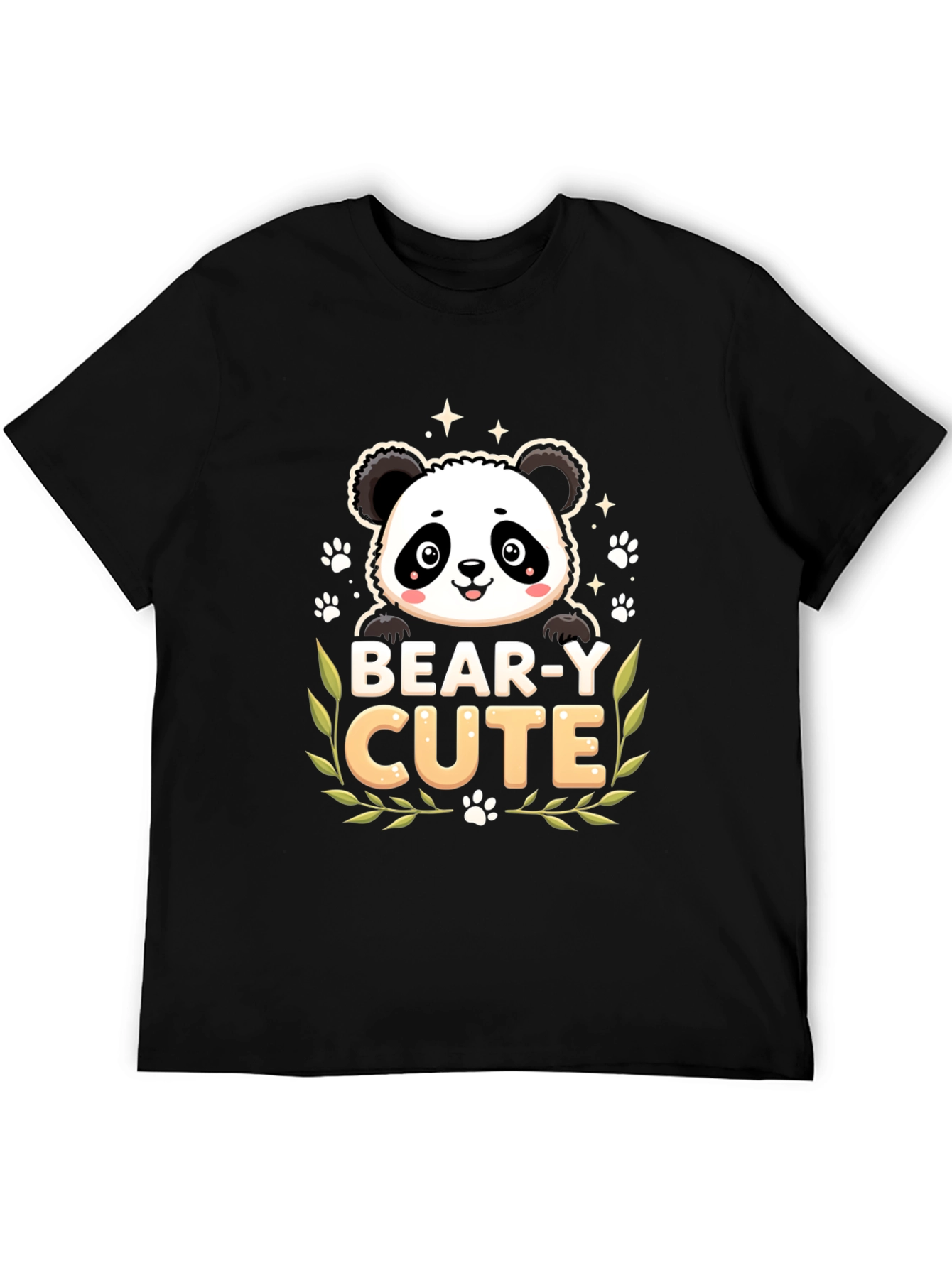 Bear-y Cute Panda Graphic T-Shirt