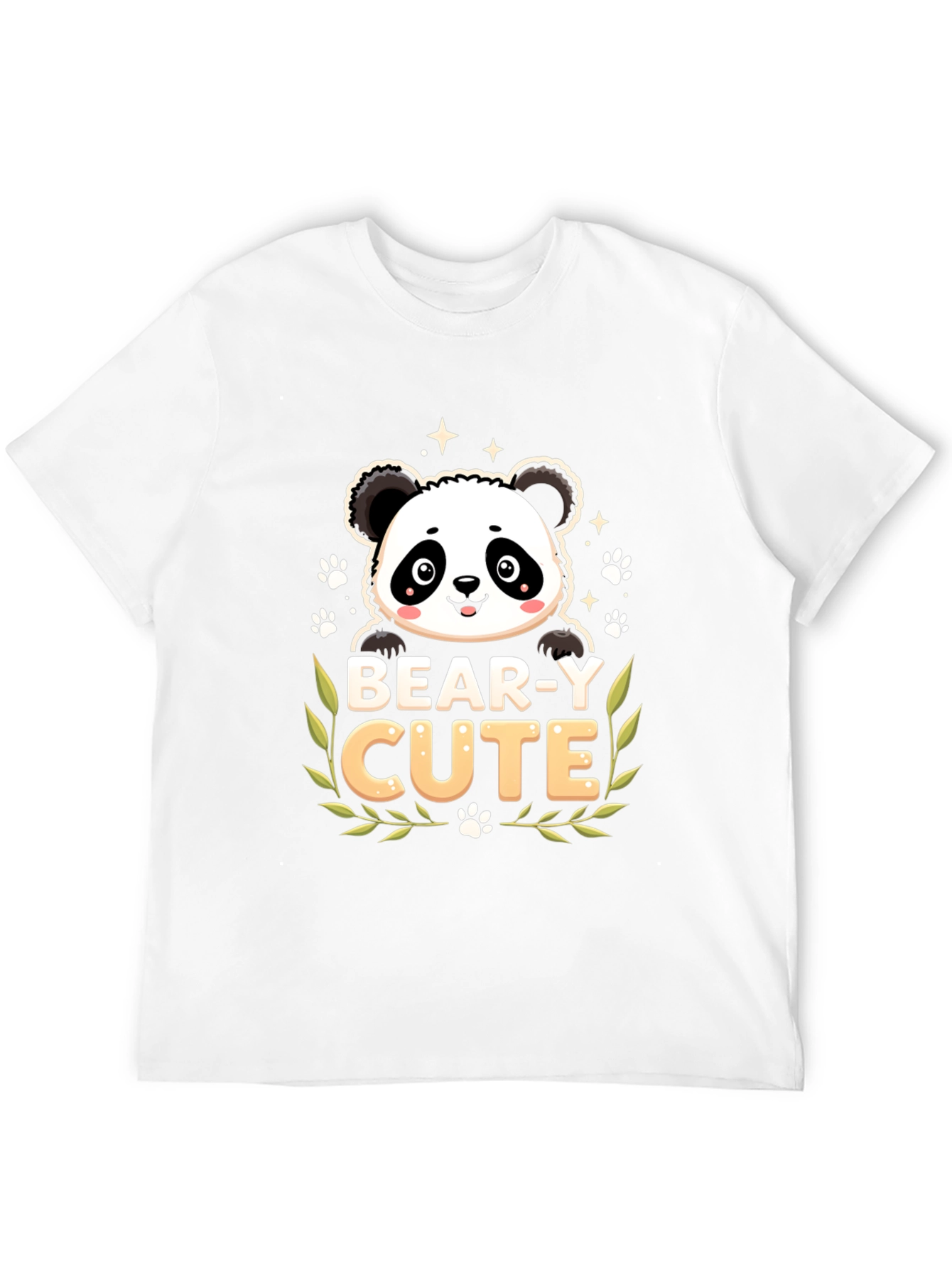 Bear-y Cute Panda Graphic T-Shirt
