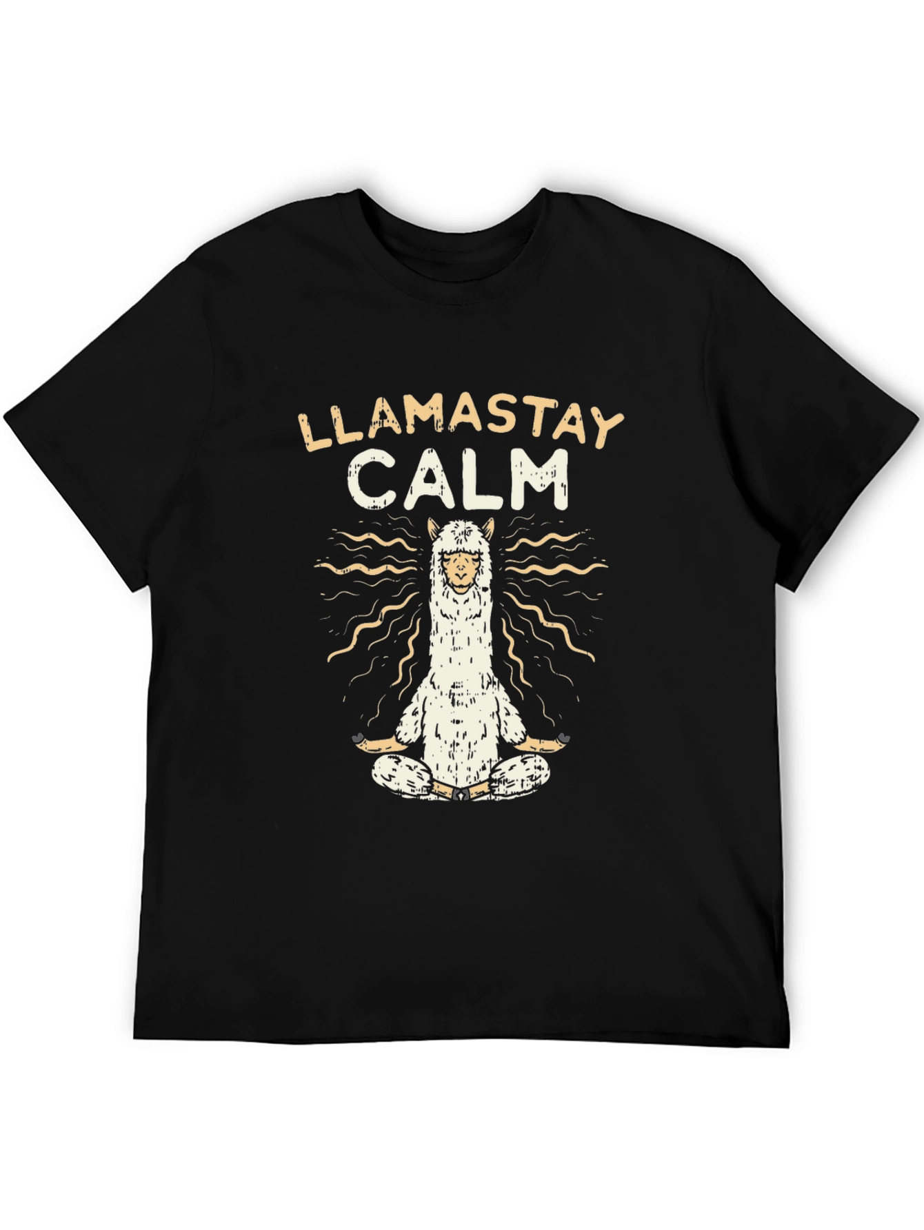 Llamastay Calm Graphic T-Shirt - Yoga Llama