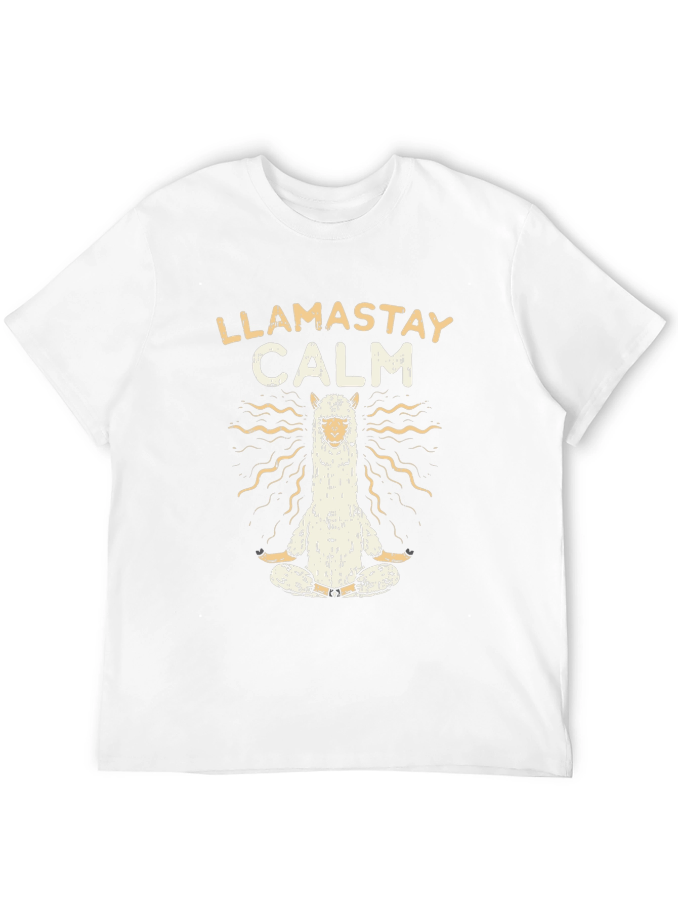 Llamastay Calm Graphic T-Shirt - Yoga Llama