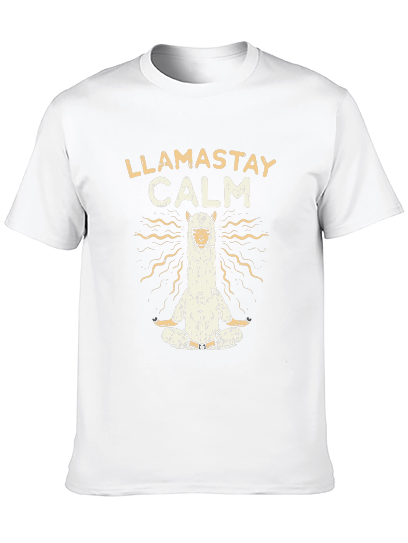 Llamastay Calm Graphic T-Shirt - Yoga Llama