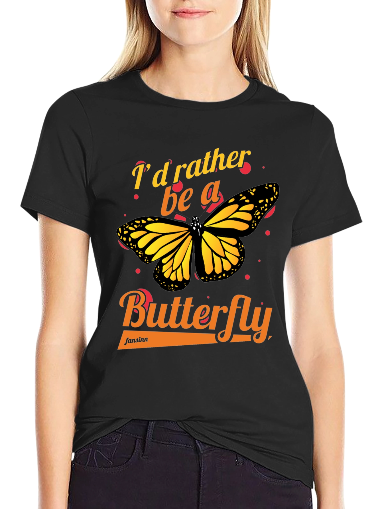 Id Rather Be A Butterfly Graphic Tee