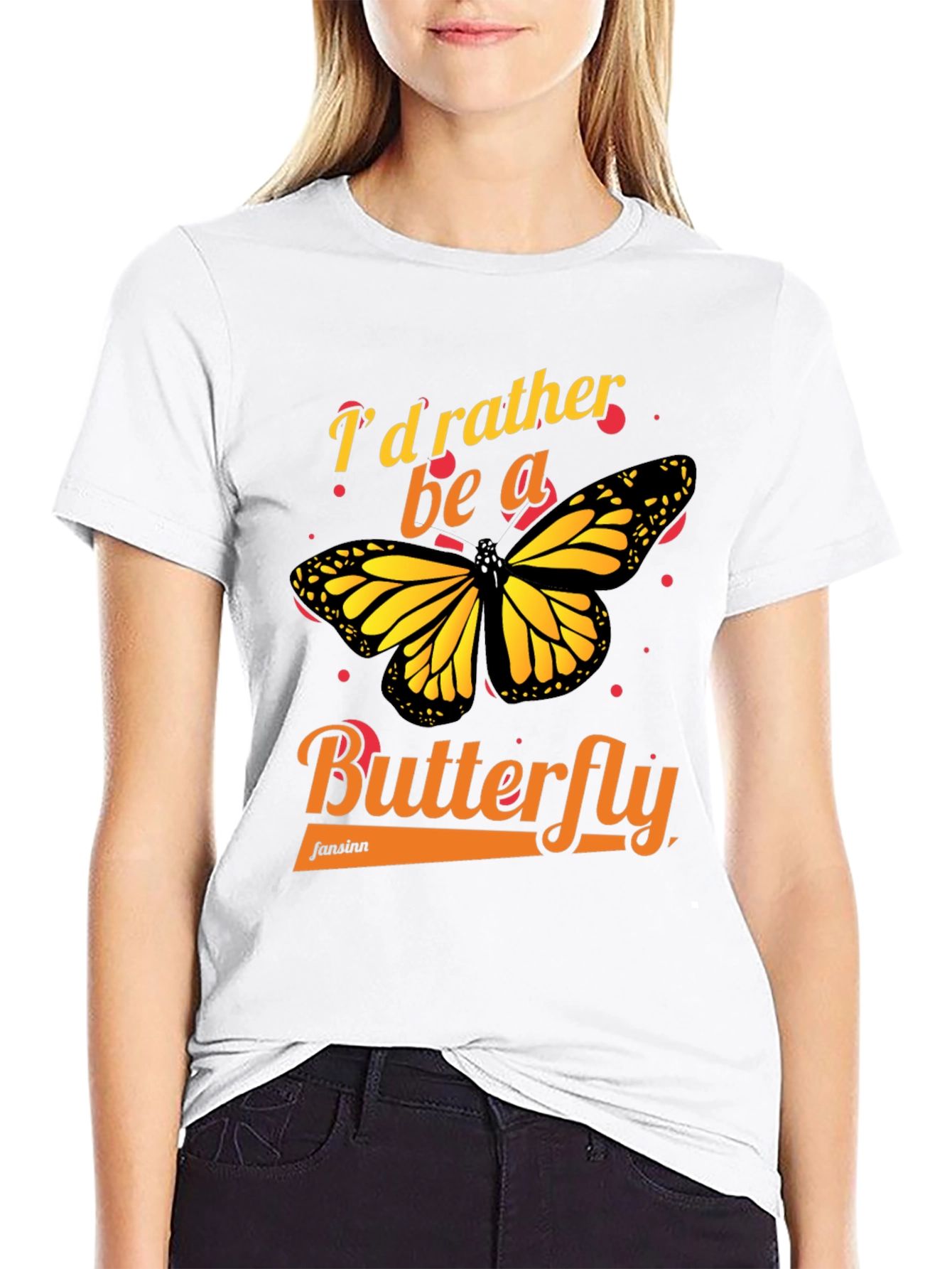 Id Rather Be A Butterfly Graphic Tee