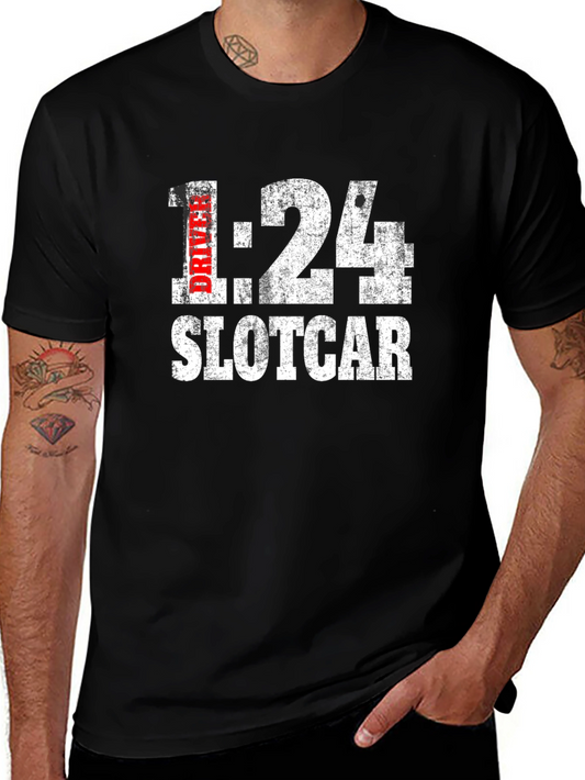 1:24 Slot Car Driver Black Graphic Tee