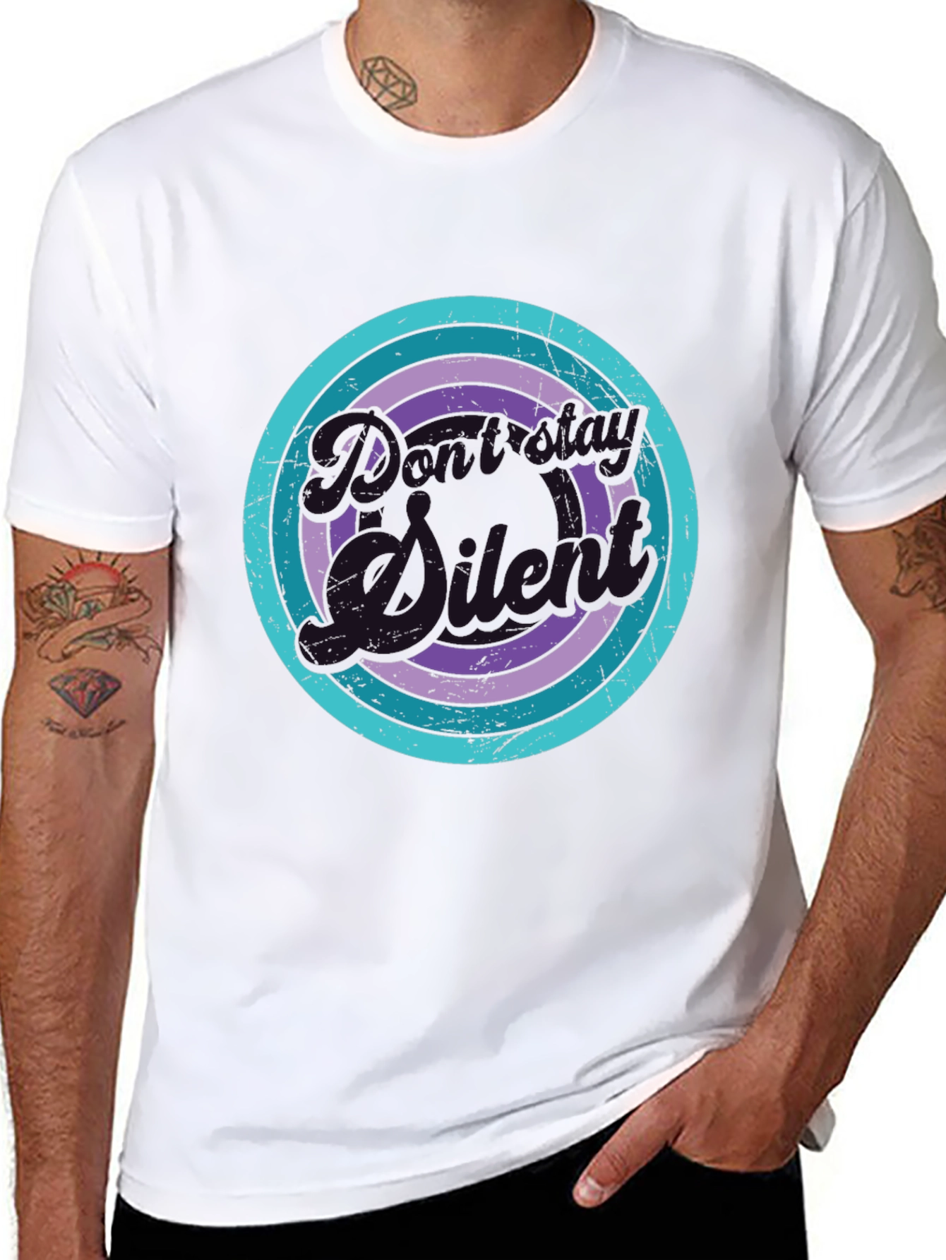 Retro Cartoon Silhouette Graphic Tee