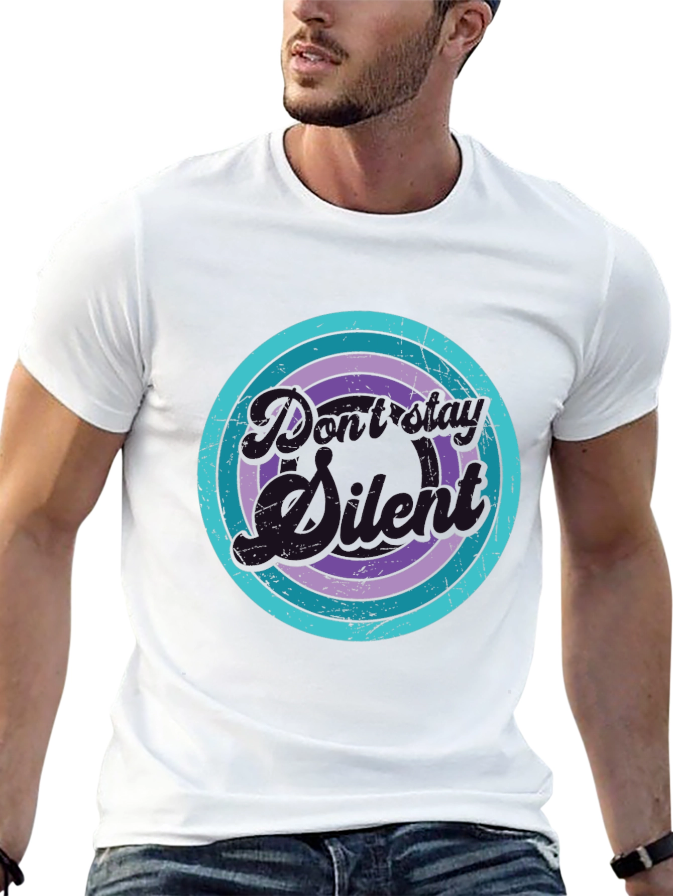 Retro Cartoon Silhouette Graphic Tee