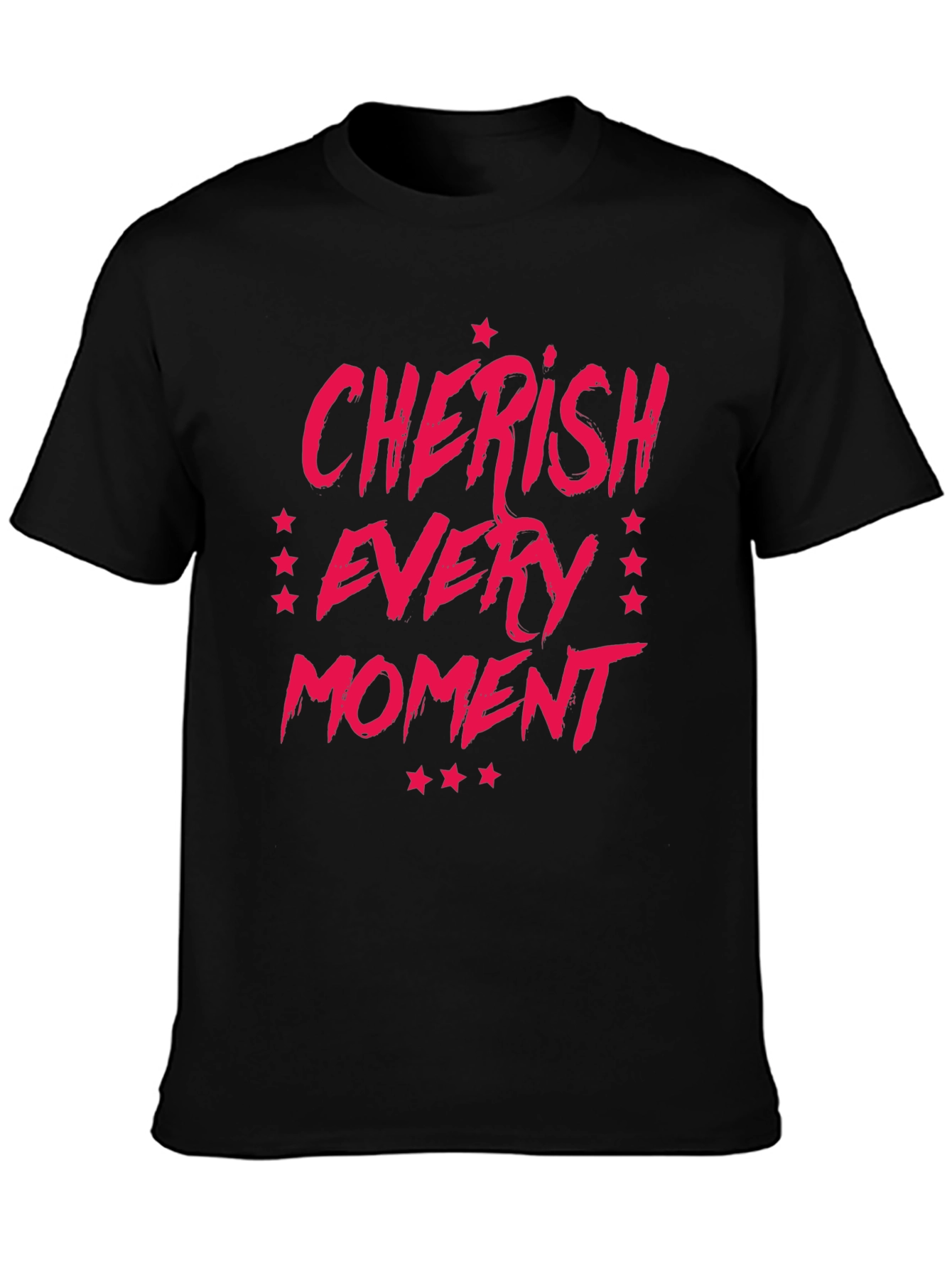 Cherish Every Moment Black T-Shirt