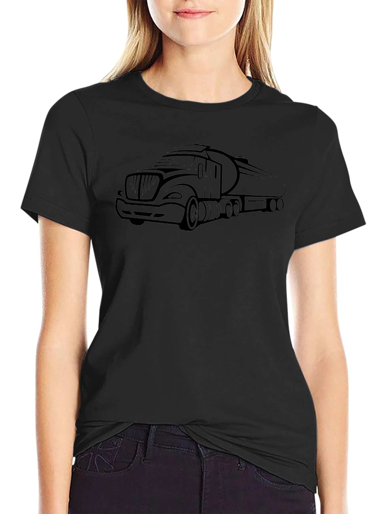 Truck Graphic T-Shirt - Black