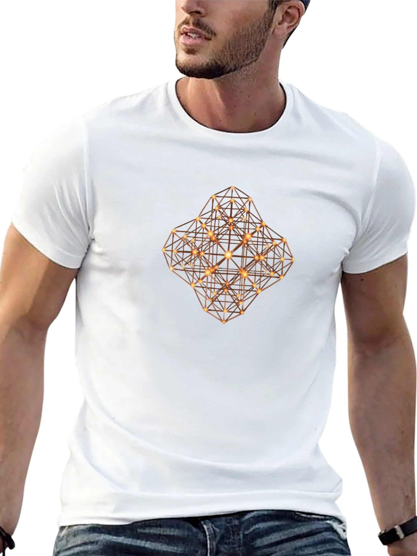 Geometric Spark T-Shirt - Modern Style