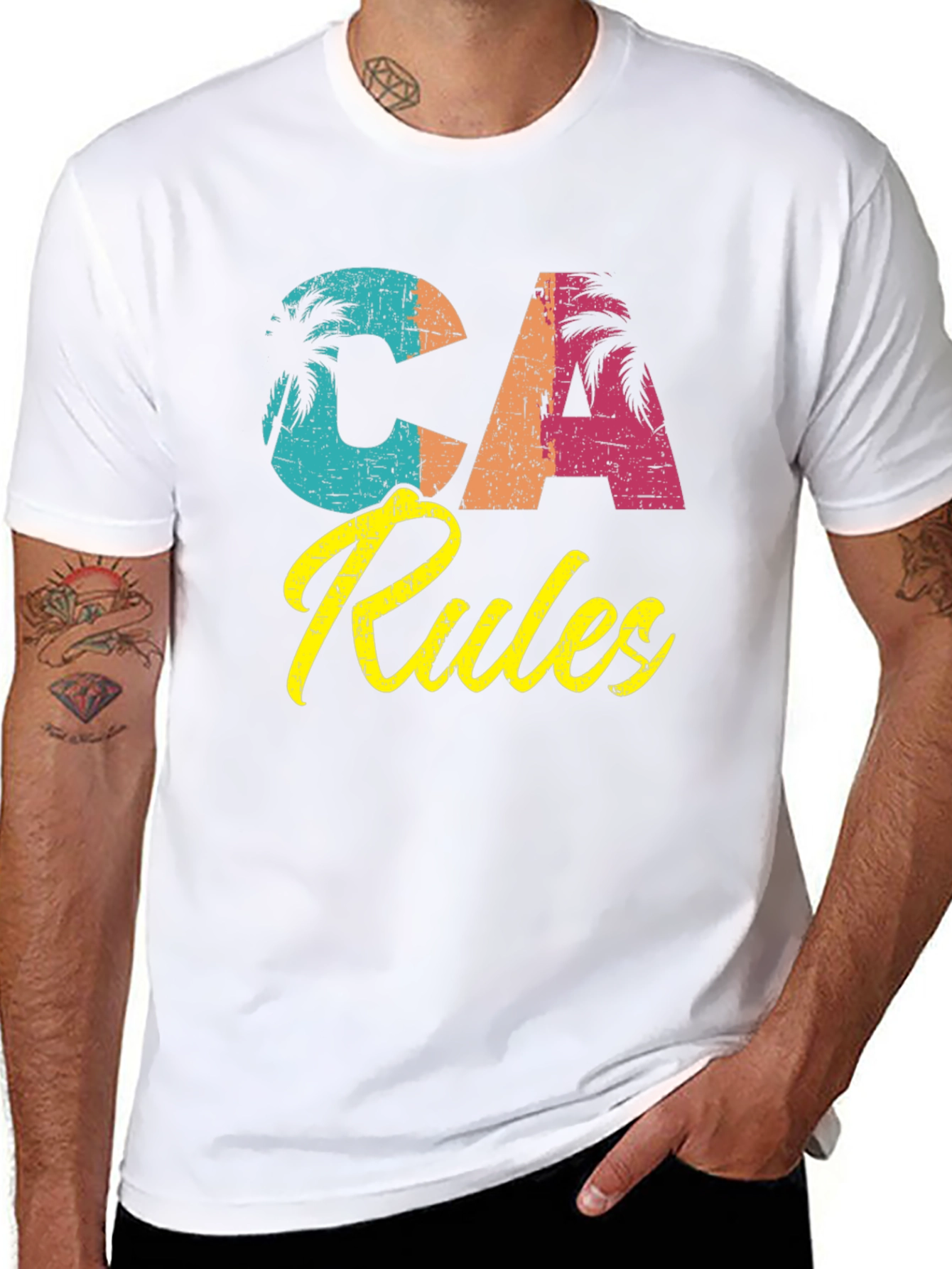 CA Rules Graphic T-Shirt - Retro California Tee