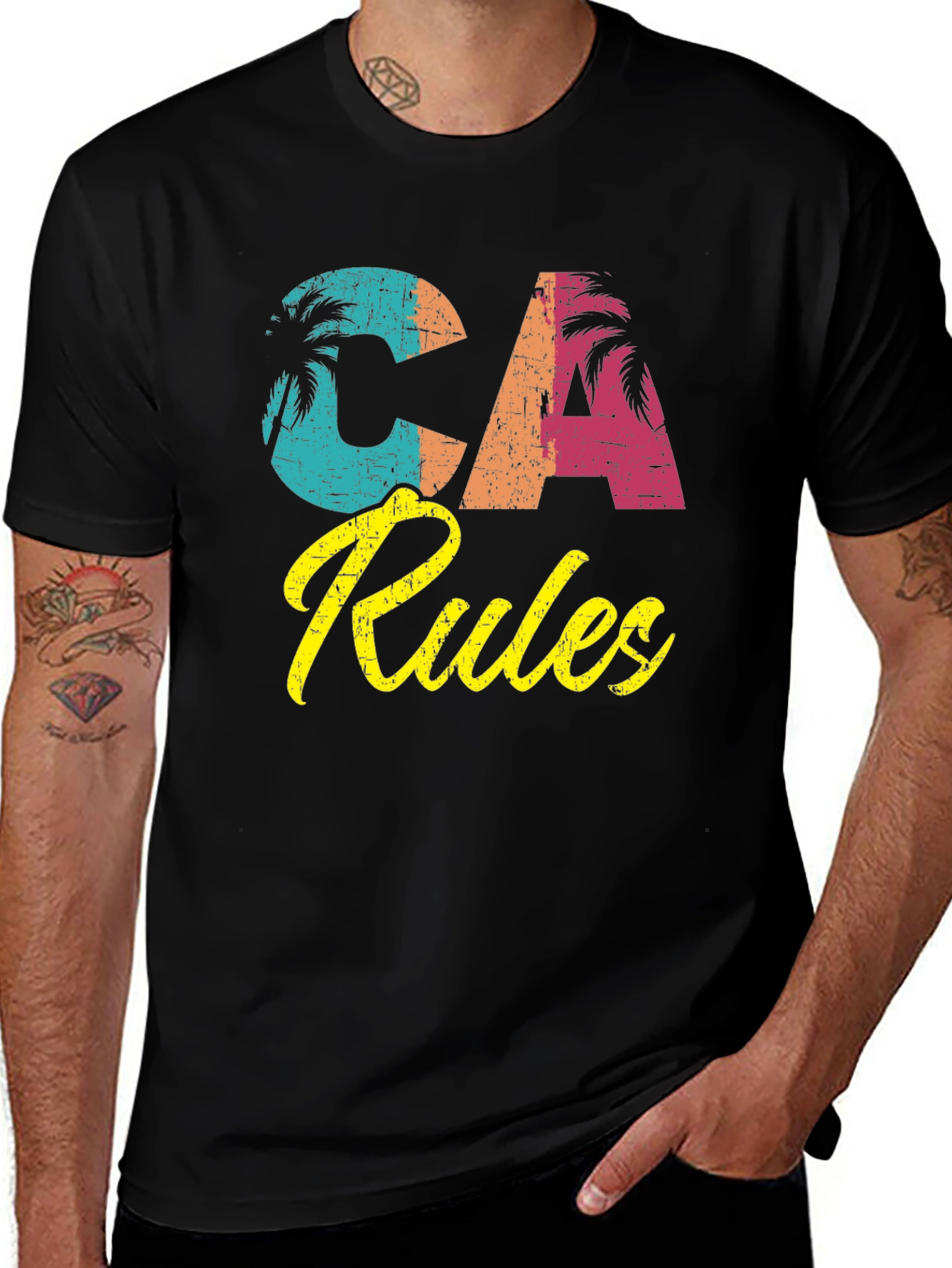 CA Rules Graphic T-Shirt - Retro California Tee