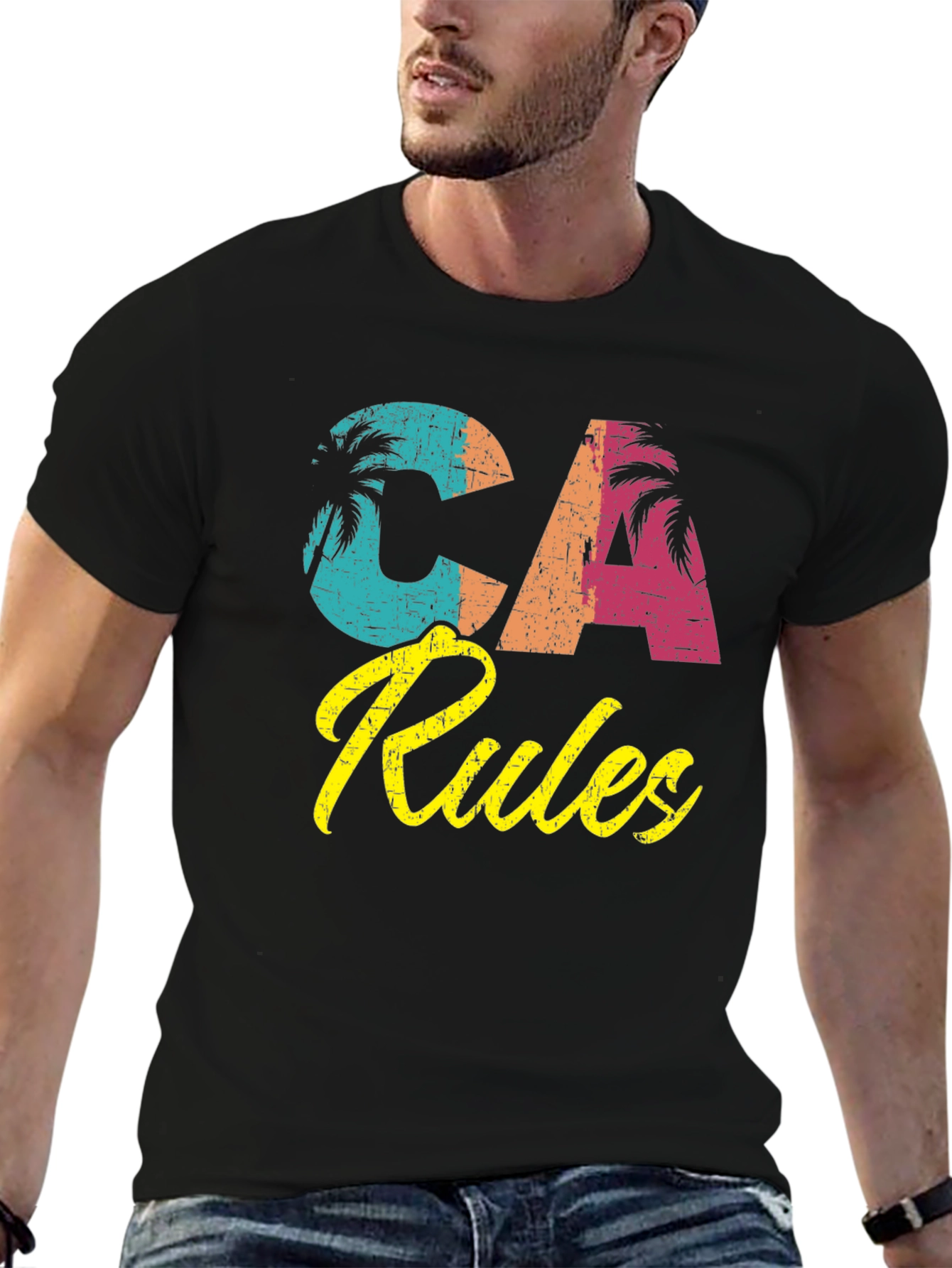 CA Rules Graphic T-Shirt - Retro California Tee
