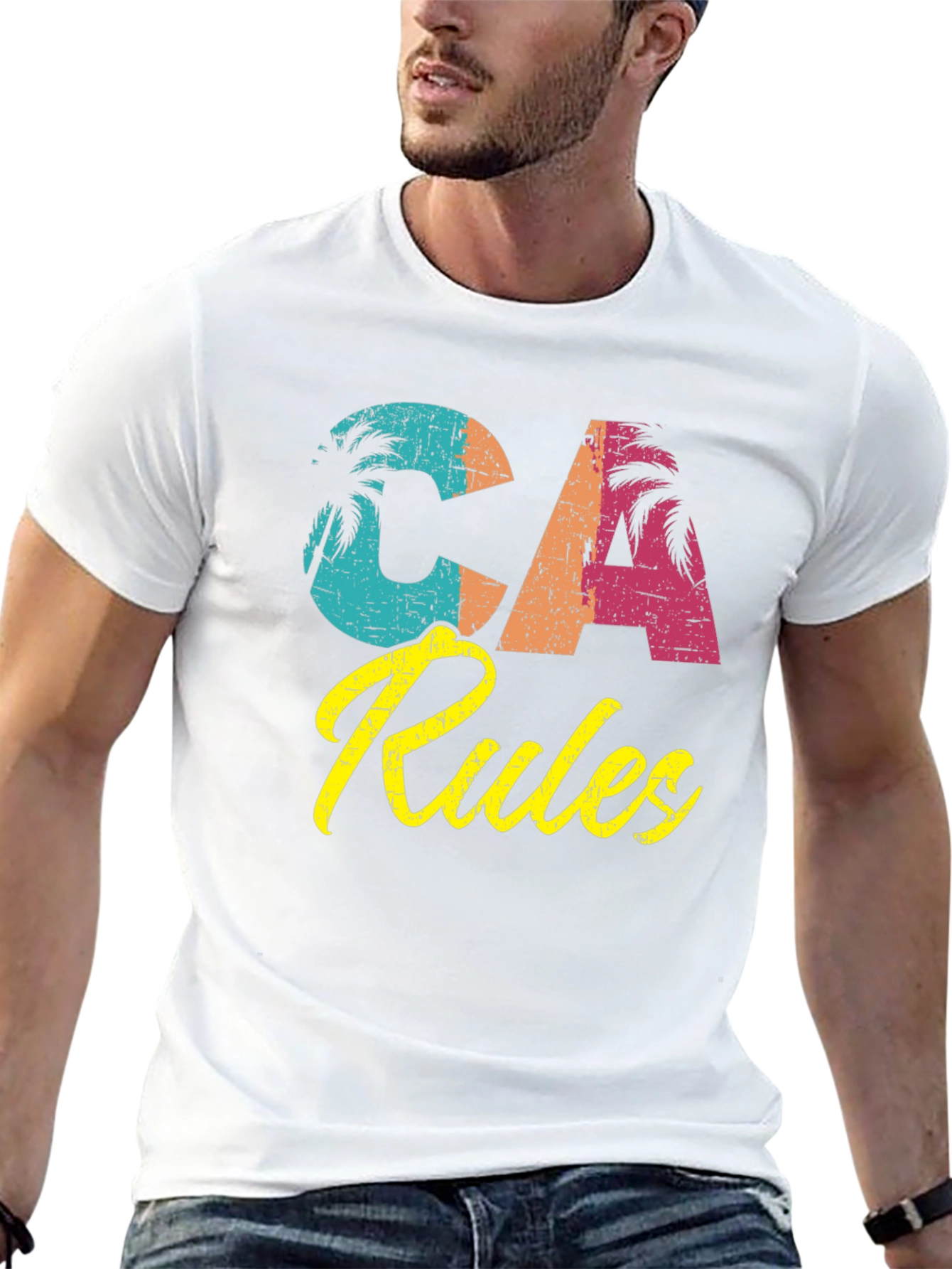 CA Rules Graphic T-Shirt - Retro California Tee