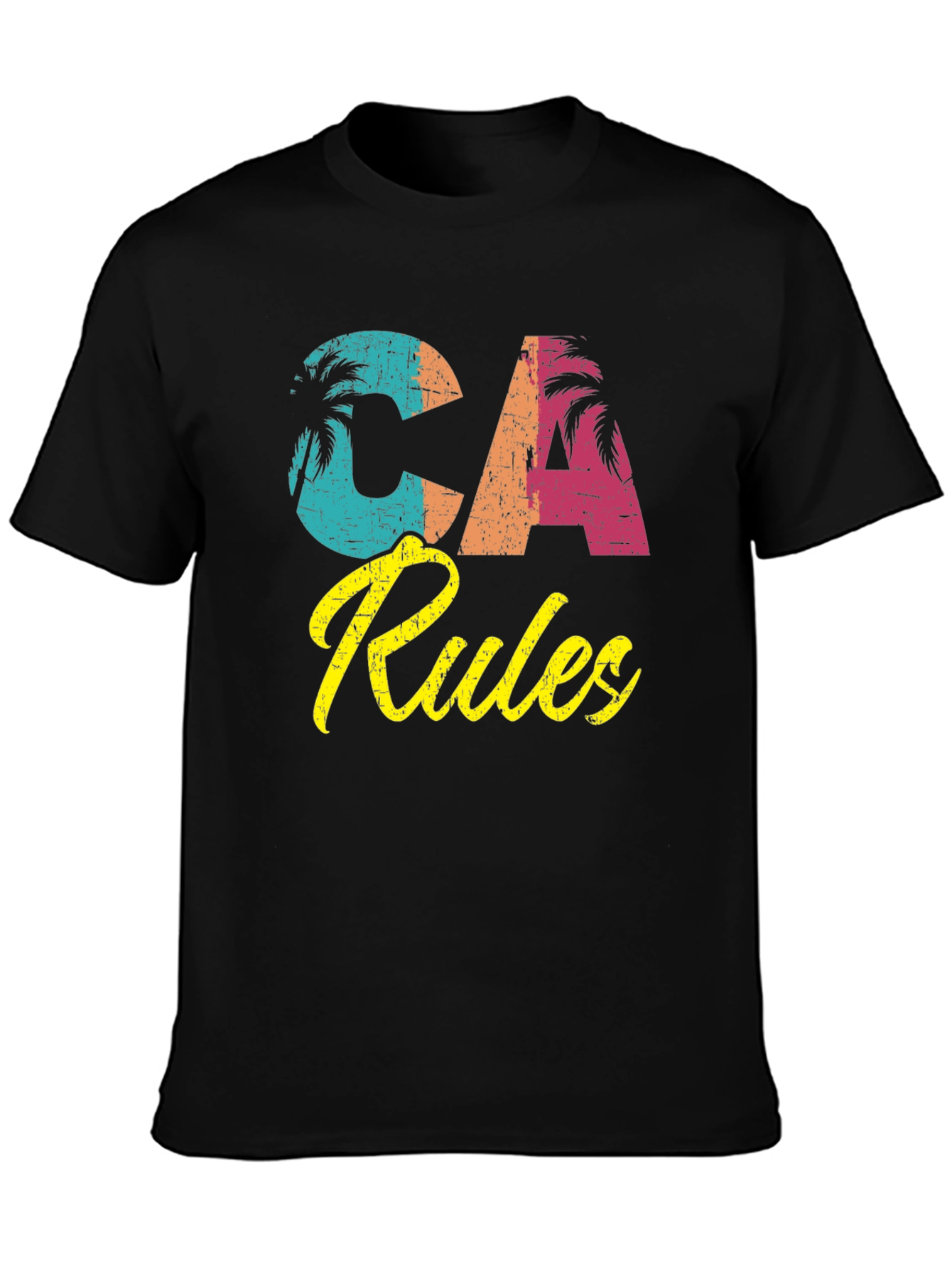 CA Rules Graphic T-Shirt - Retro California Tee