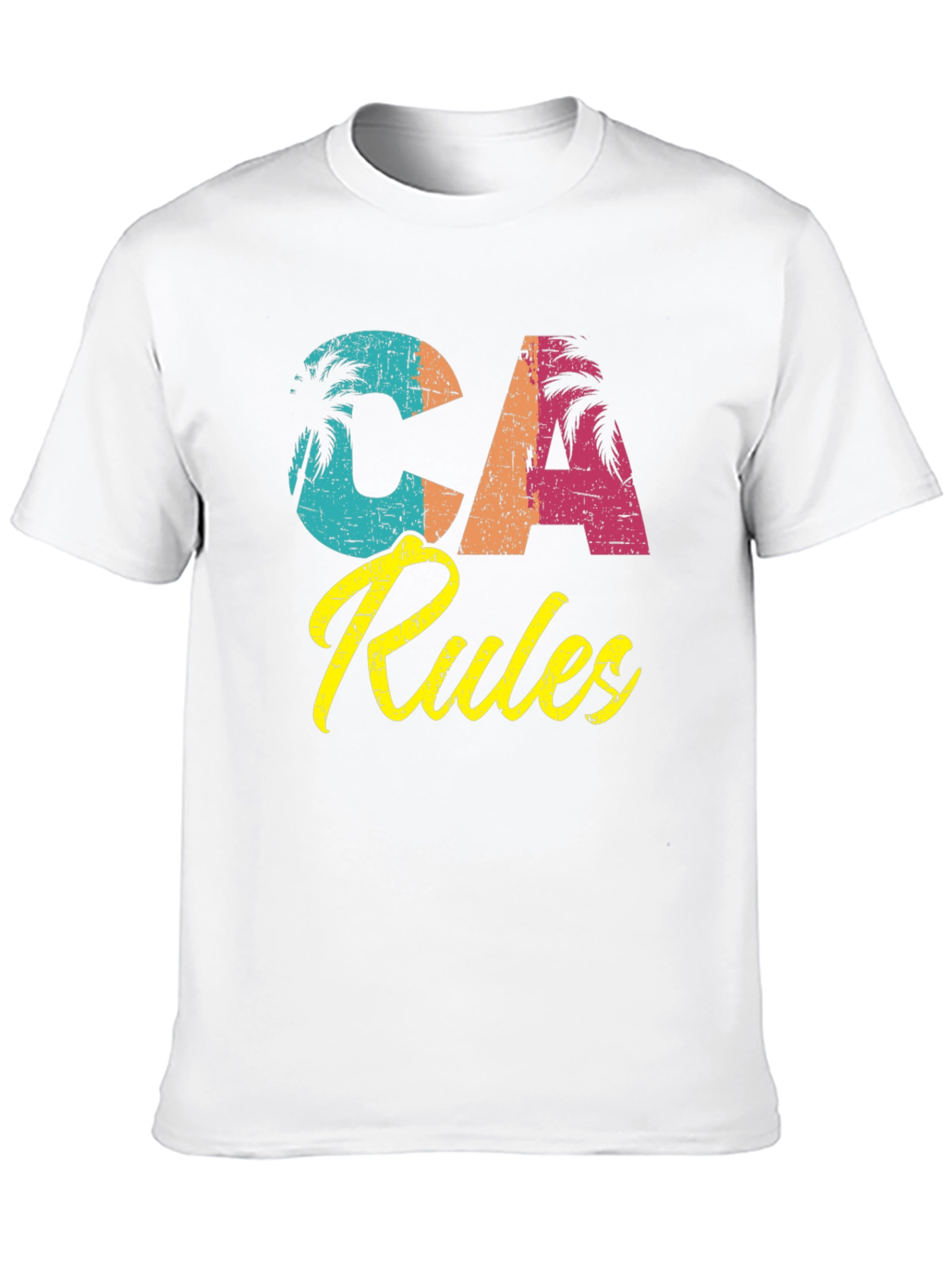 CA Rules Graphic T-Shirt - Retro California Tee