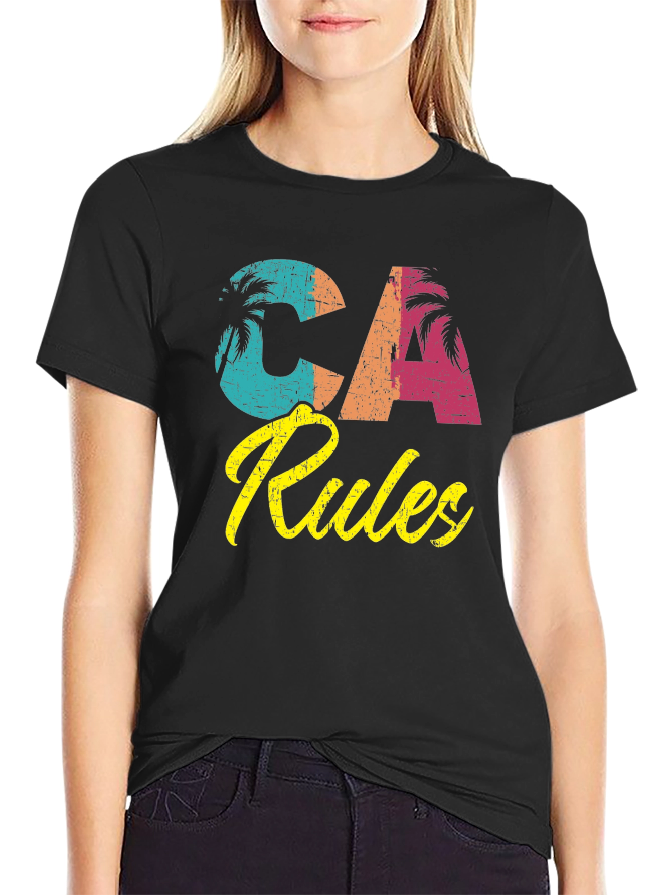 CA Rules Graphic T-Shirt - Retro California Tee