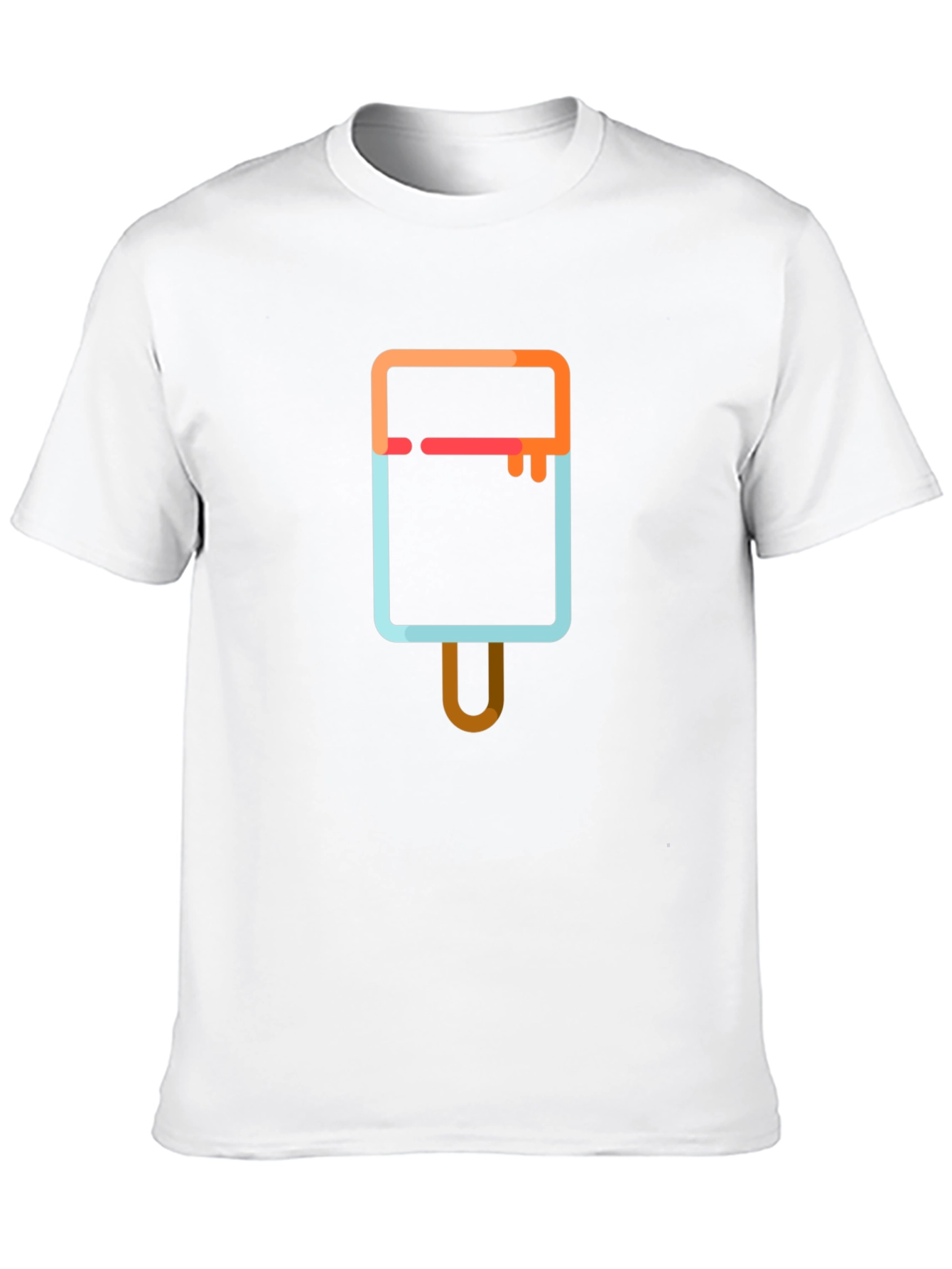 Cool Popsicle Graphic Tee - Black Cotton T-Shirt
