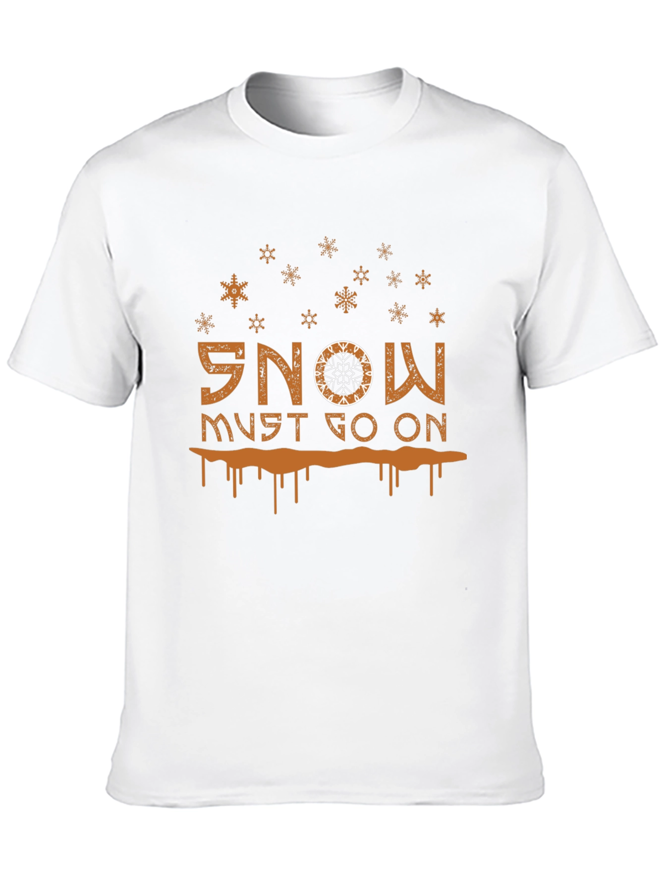 Snow Must Go On Graphic Tee - Black