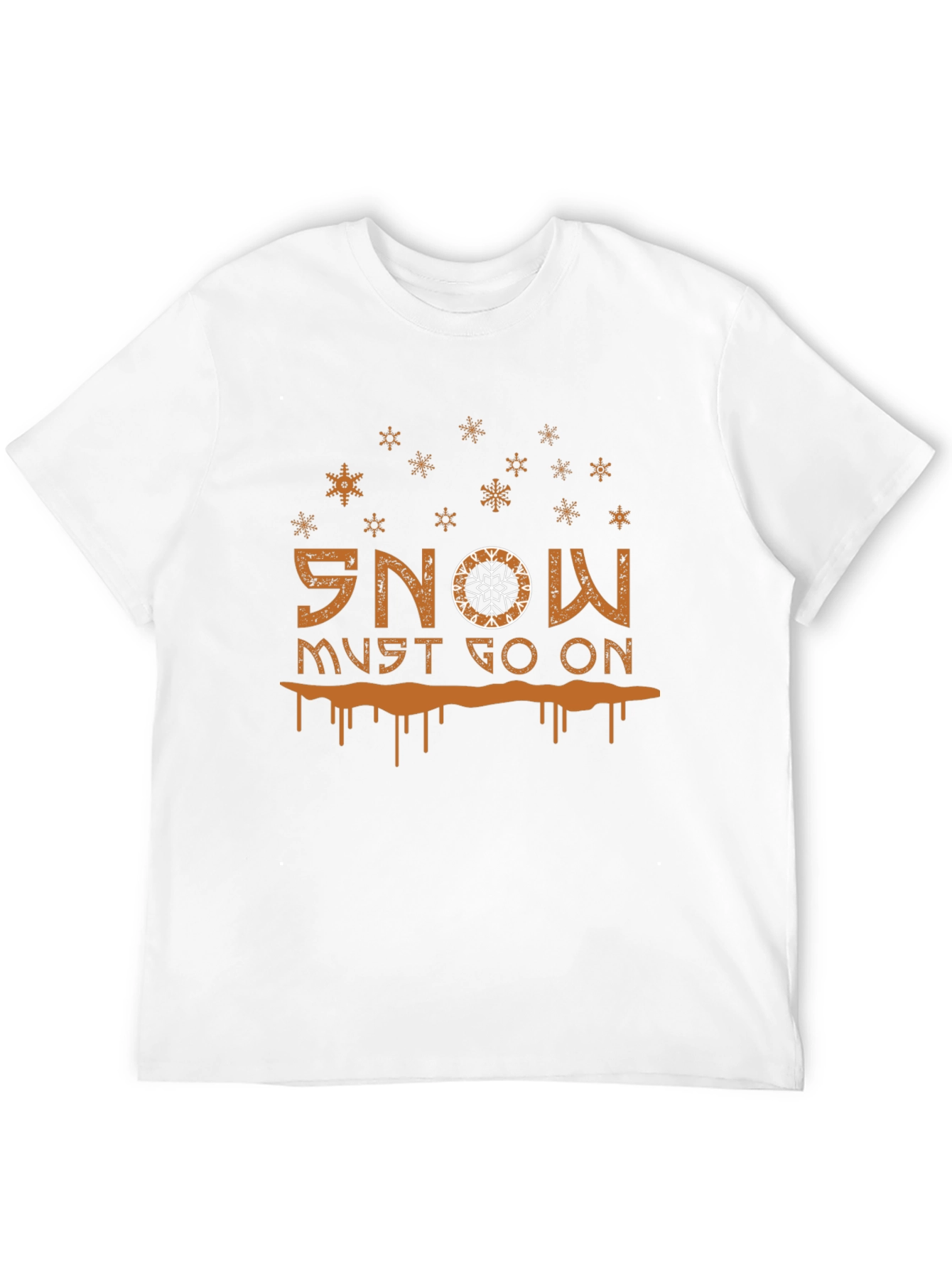 Snow Must Go On Graphic Tee - Black