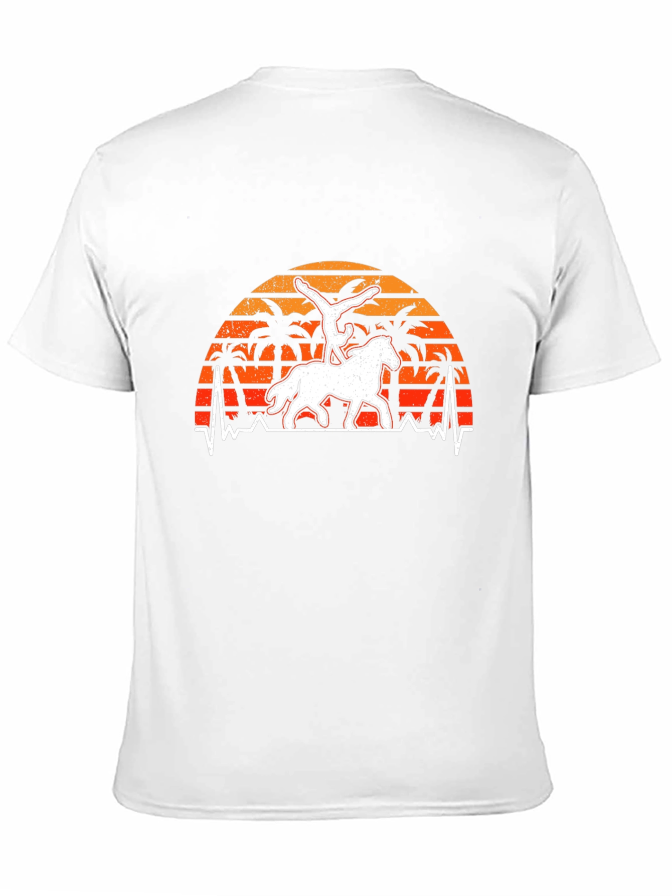 Horseback Riding Sunset Graphic Tee