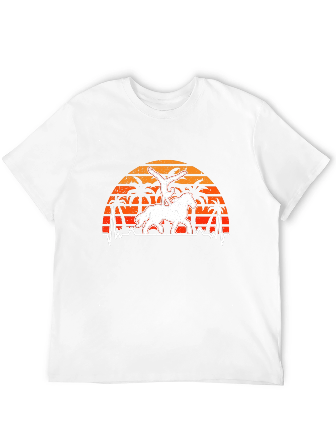 Horseback Riding Sunset Graphic Tee