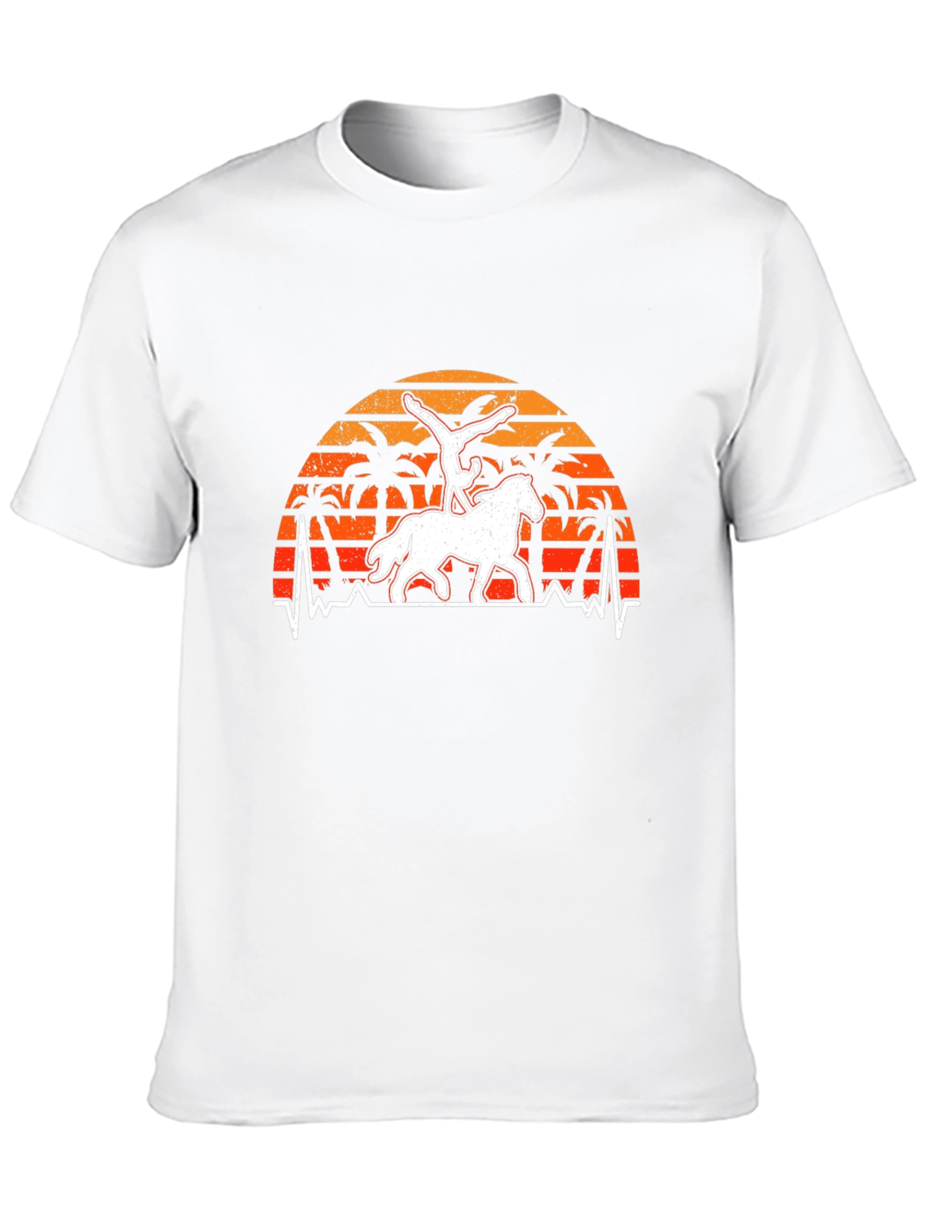 Horseback Riding Sunset Graphic Tee