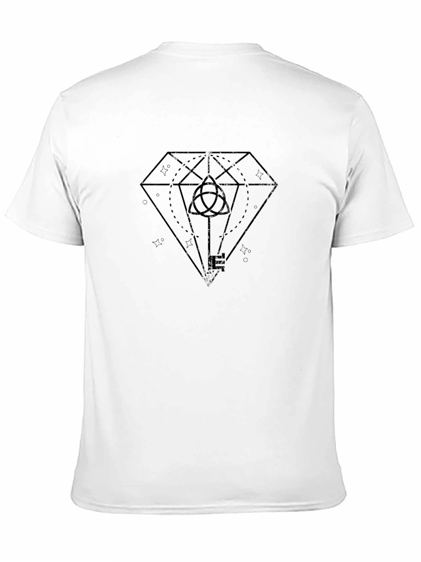 Diamond Key Graphic Tee - Mens Black T-Shirt