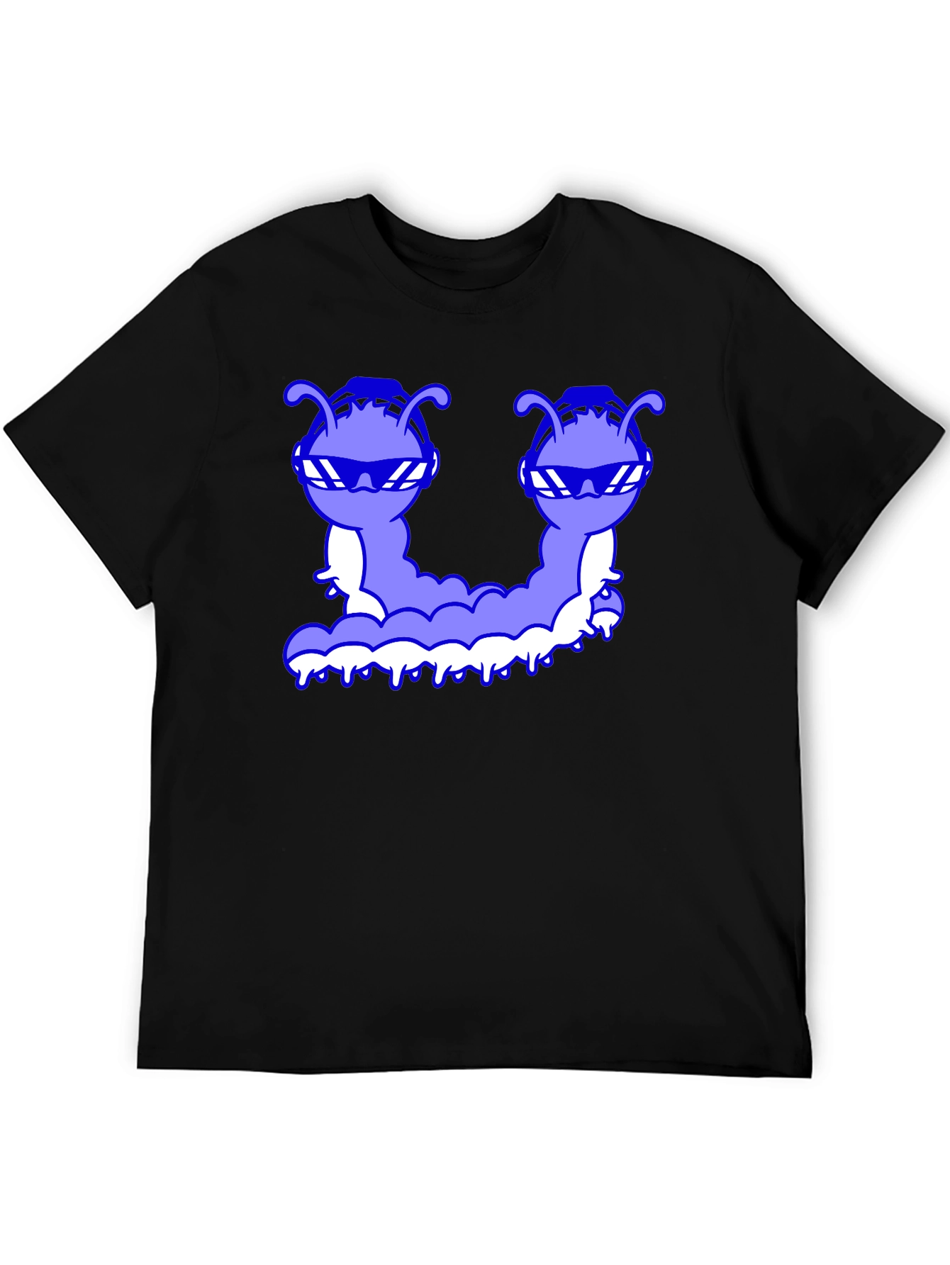 Cool Caterpillar Graphic Tee - Black