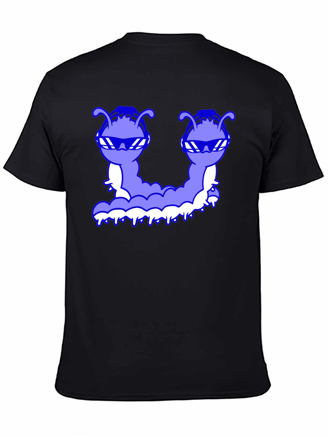 Cool Caterpillar Graphic Tee - Black
