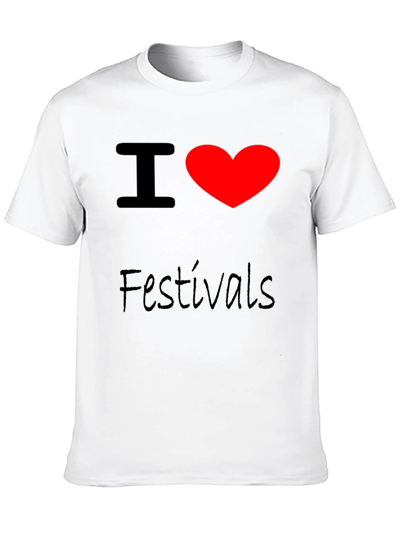 I Heart Festivals Black T-Shirt