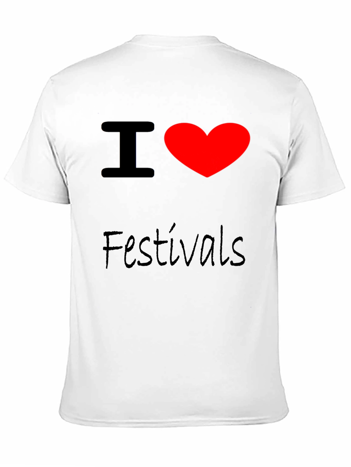 I Heart Festivals Black T-Shirt