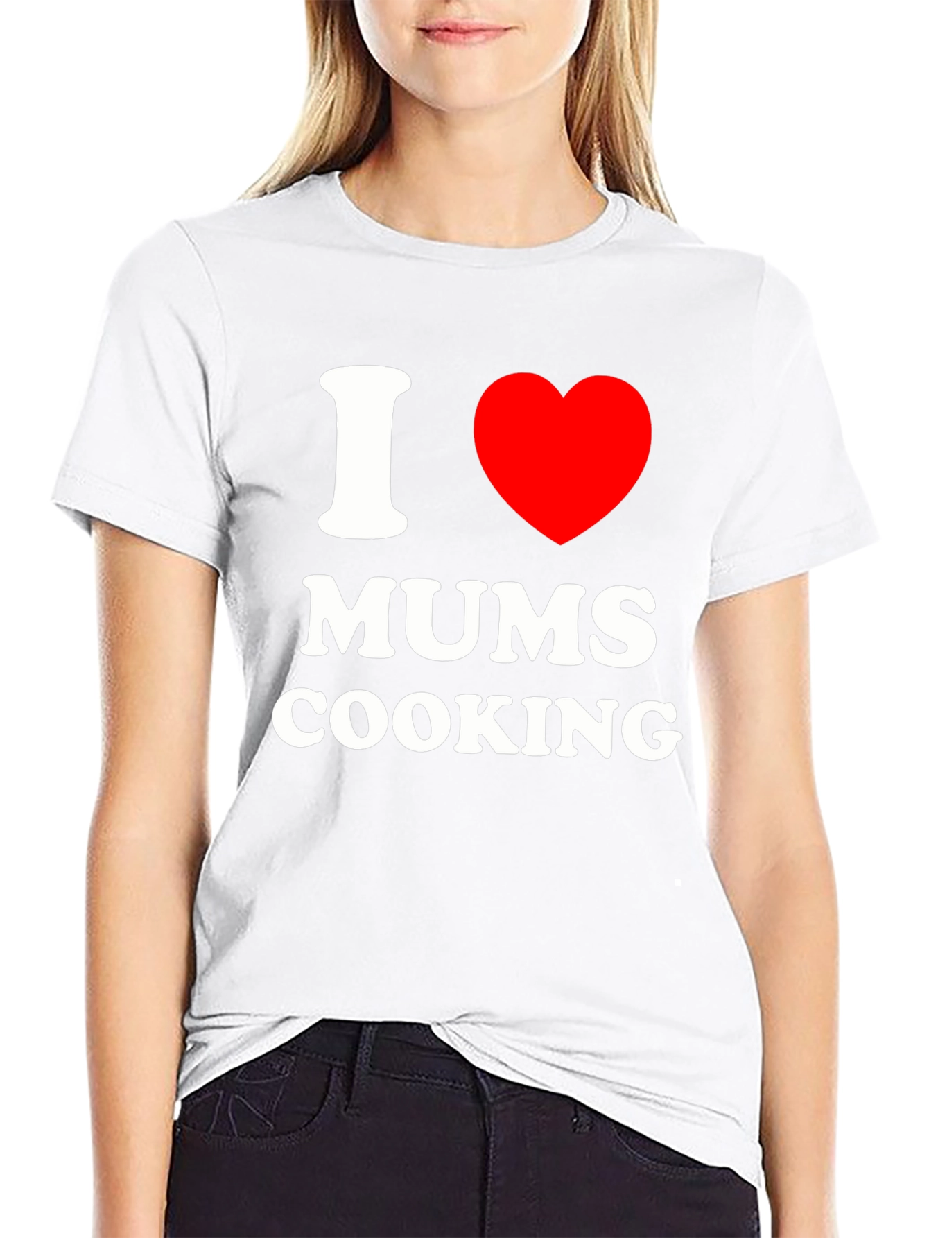 I Love Mums Cooking Black T-Shirt