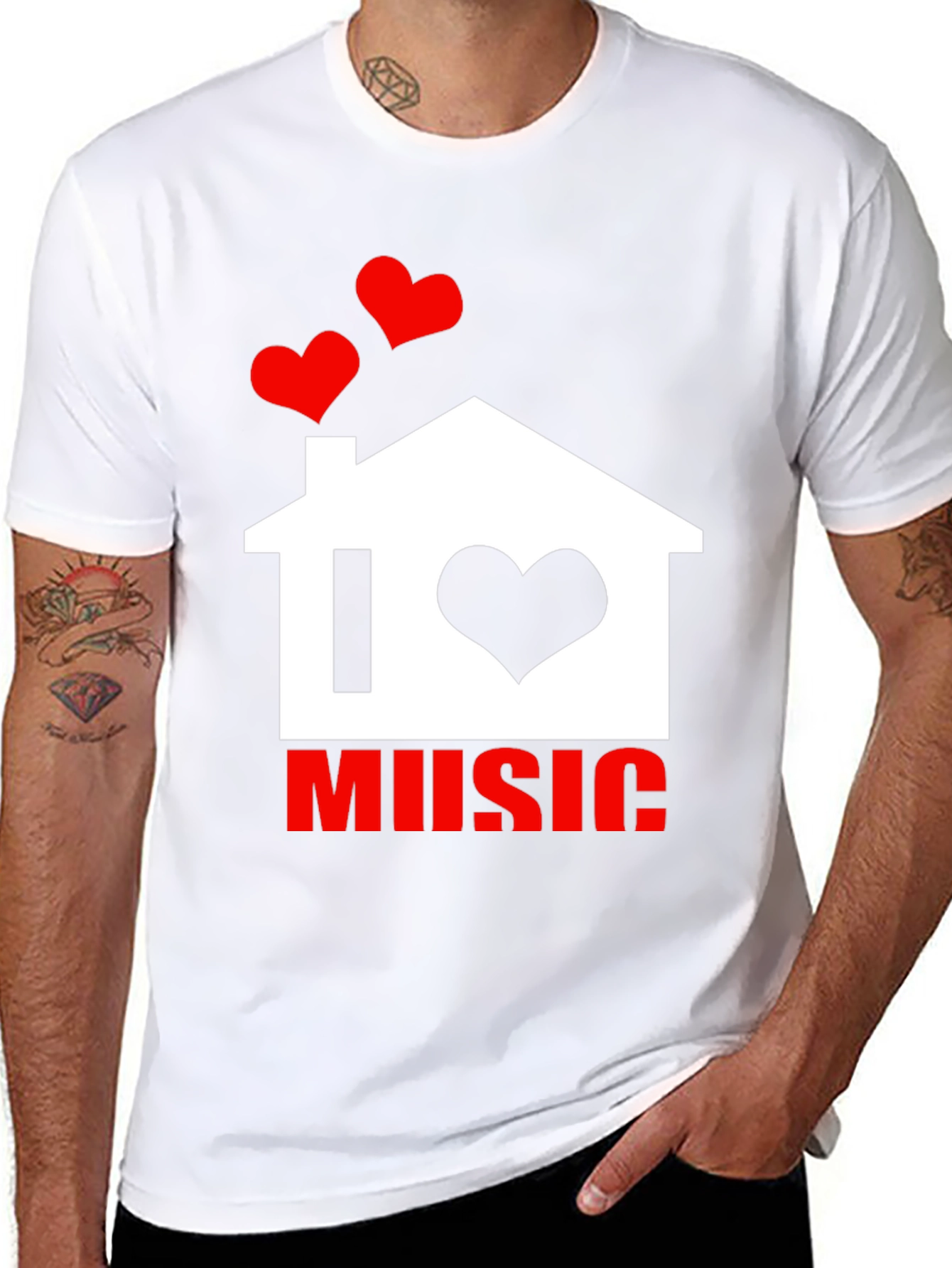 I Love Music T-Shirt - Graphic Tee