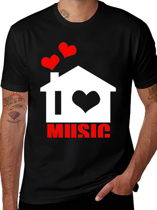 I Love Music T-Shirt - Graphic Tee