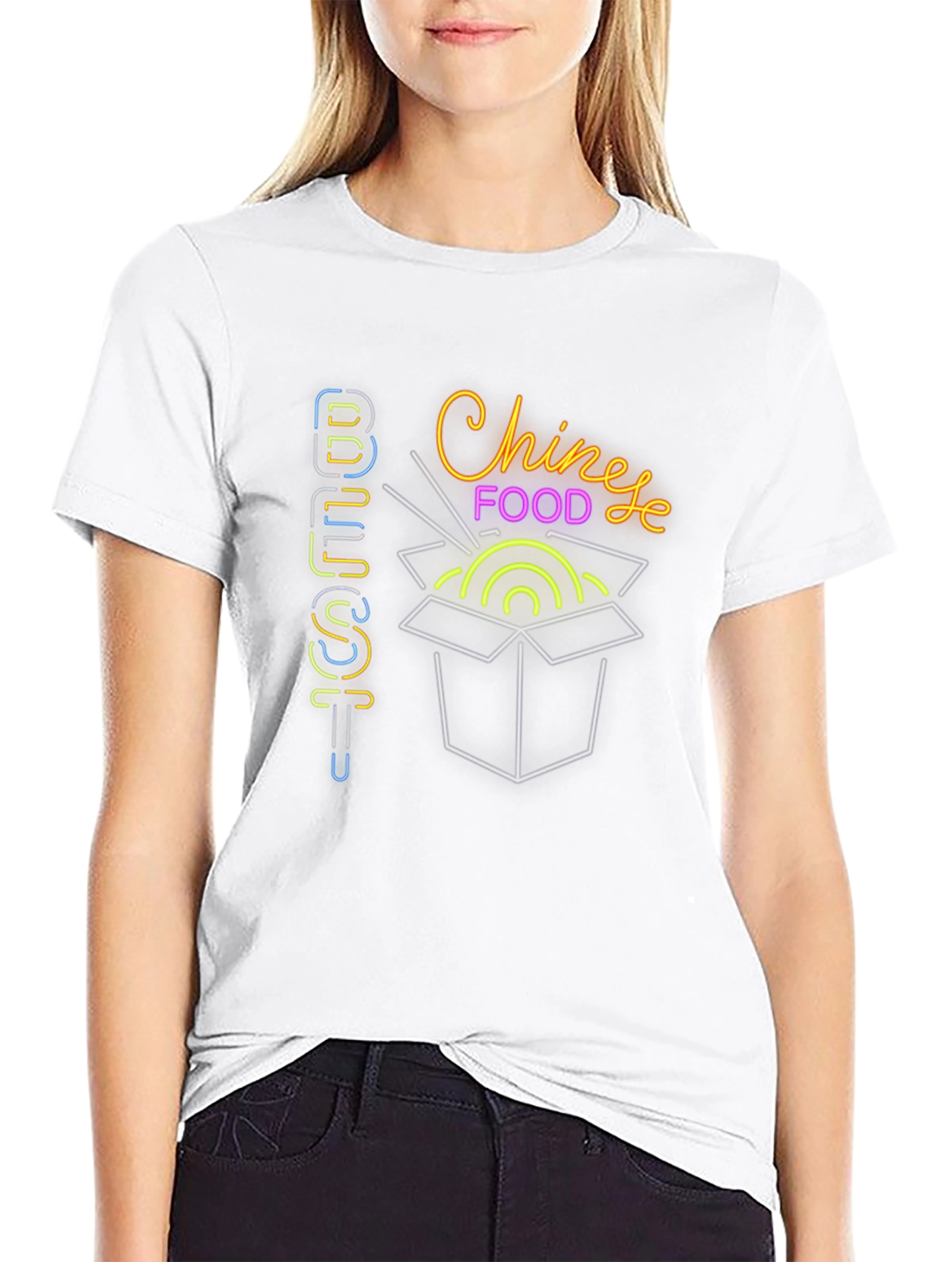 Best Chinese Food T-Shirt - Neon Design