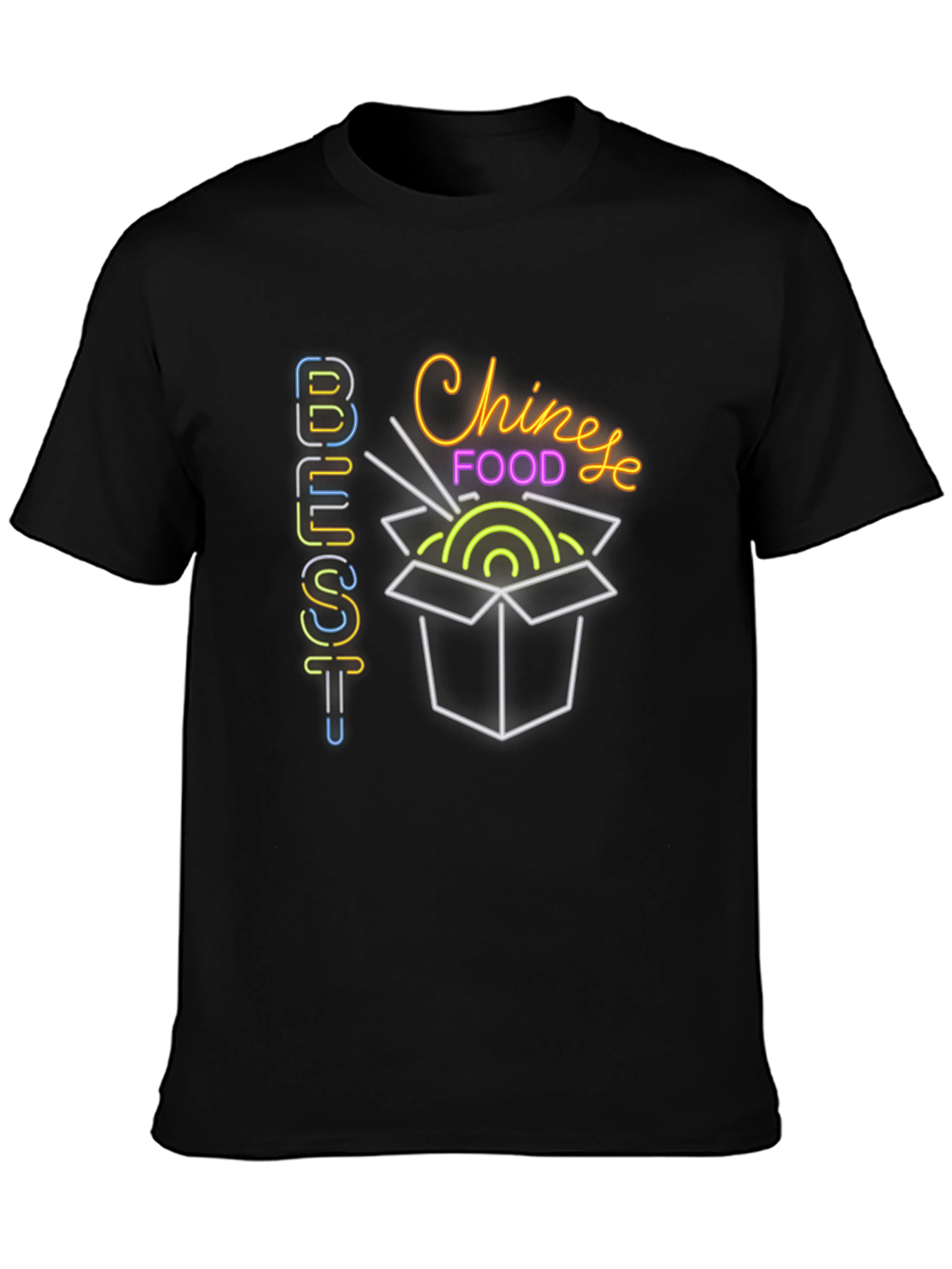 Best Chinese Food T-Shirt - Neon Design