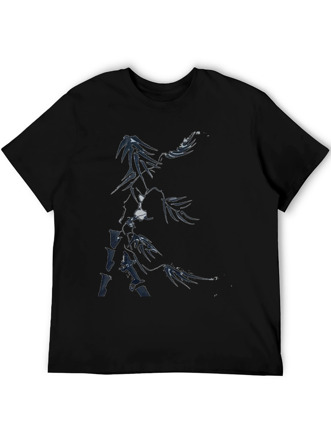 Abstract Black Graphic Tee for Men