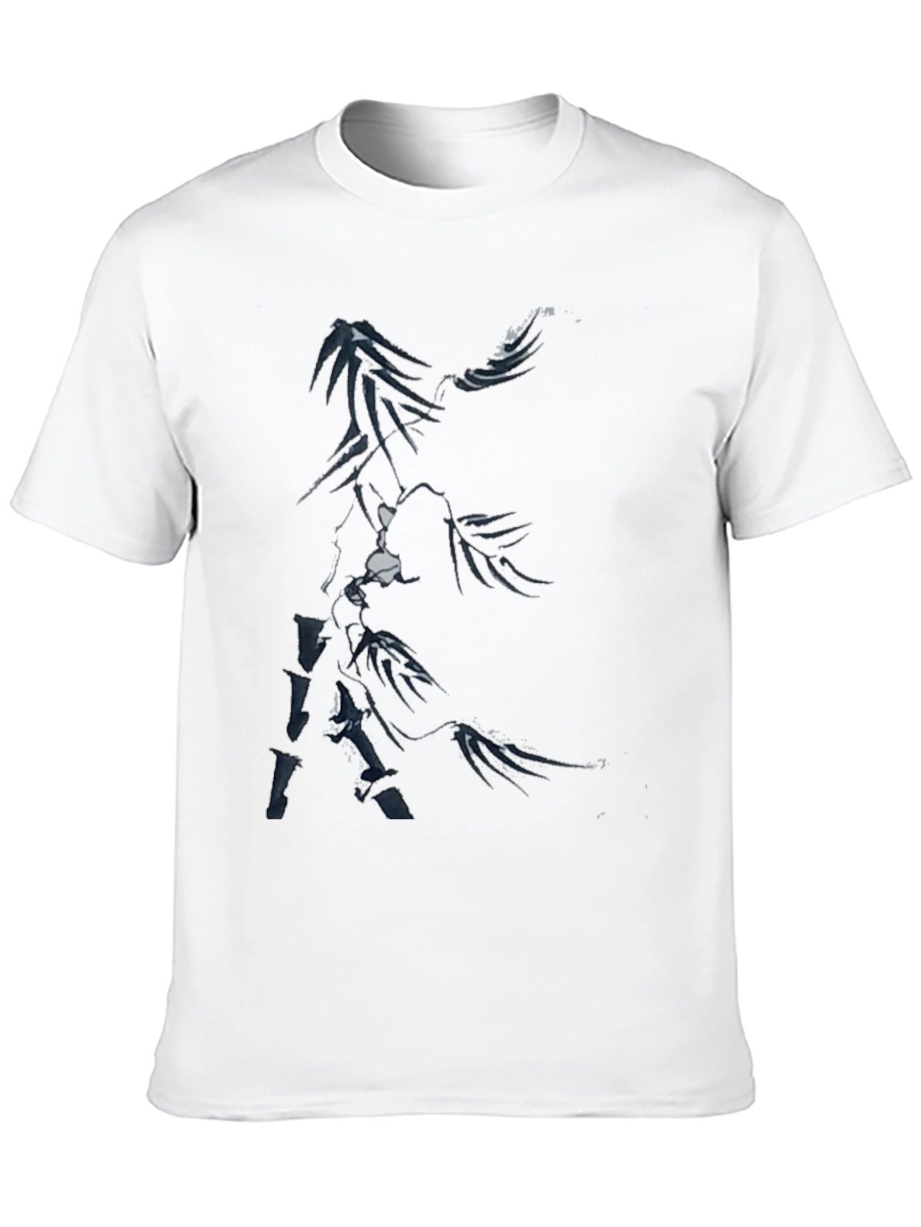 Abstract Black Graphic Tee for Men
