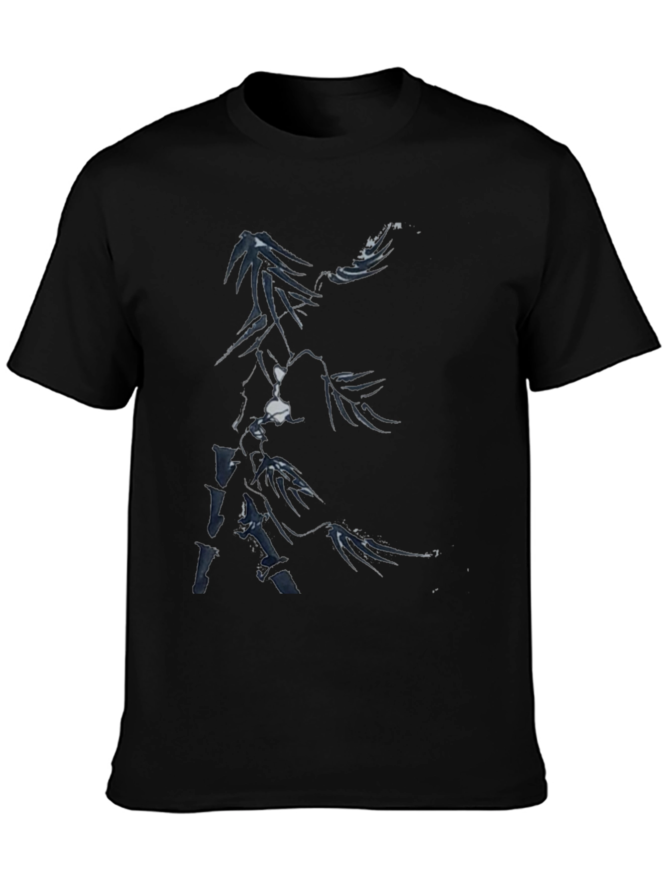 Abstract Black Graphic Tee for Men