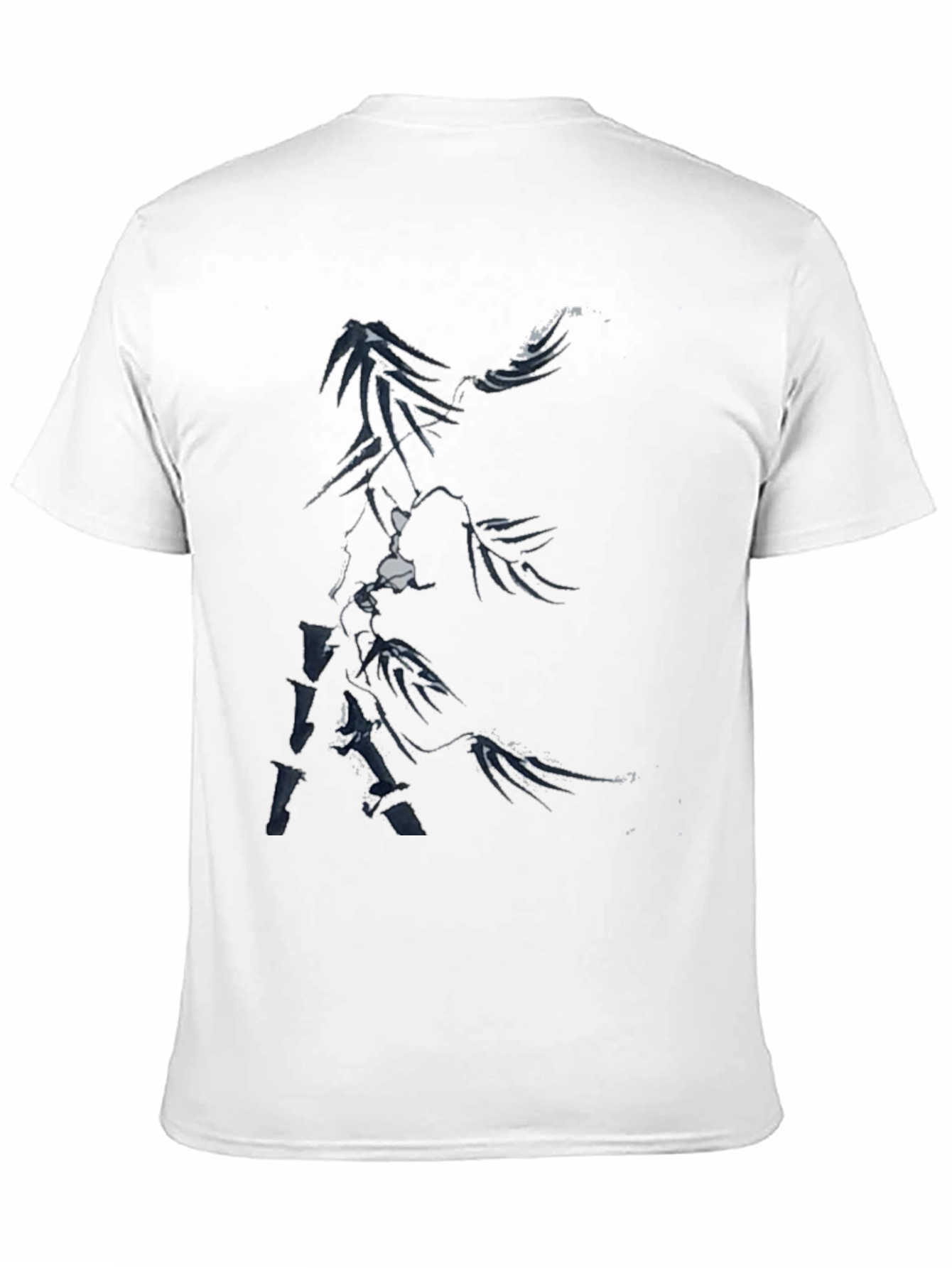 Abstract Black Graphic Tee for Men