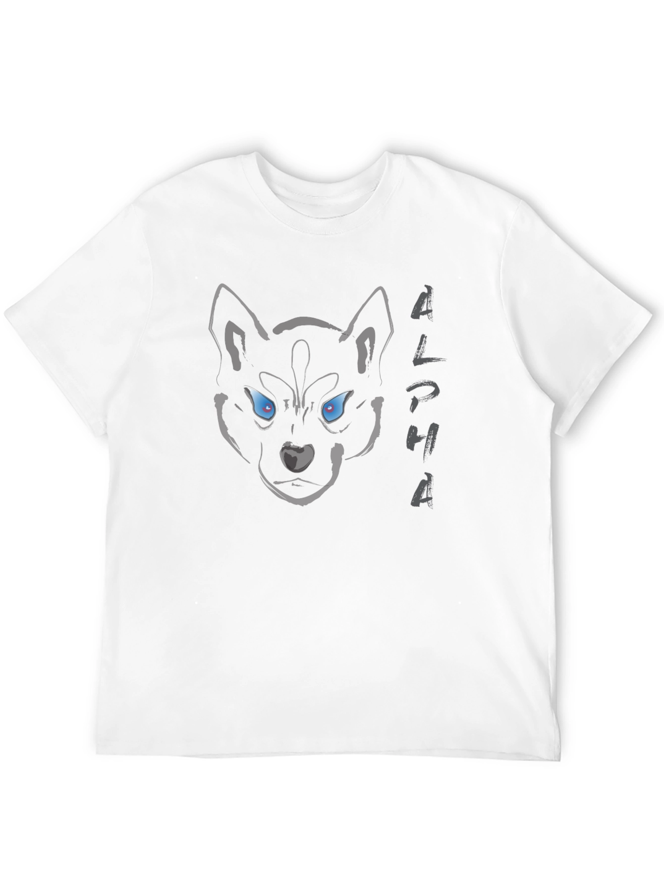 Alpha Wolf Graphic T-Shirt - Mens Black Tee